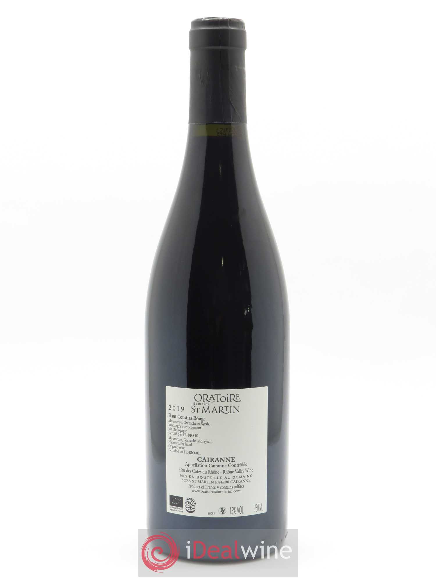 Cairanne Haut-Coustias Oratoire Saint-Martin - Frédéric et François Alary 2019 - Lot of 1 bottle - 1