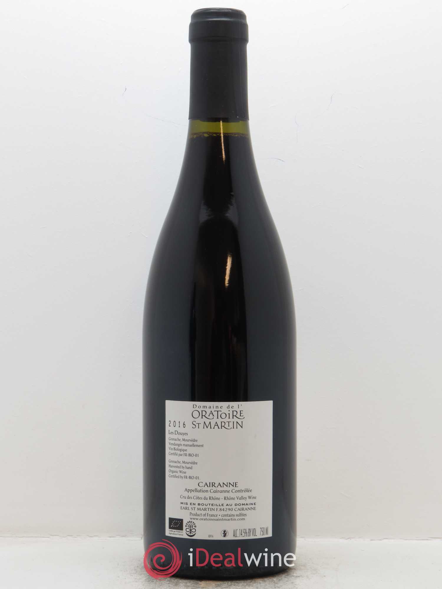 Cairanne Les Douyes Oratoire Saint-Martin - Frédéric et François Alary 2016 - Lot de 1 bouteille - 1
