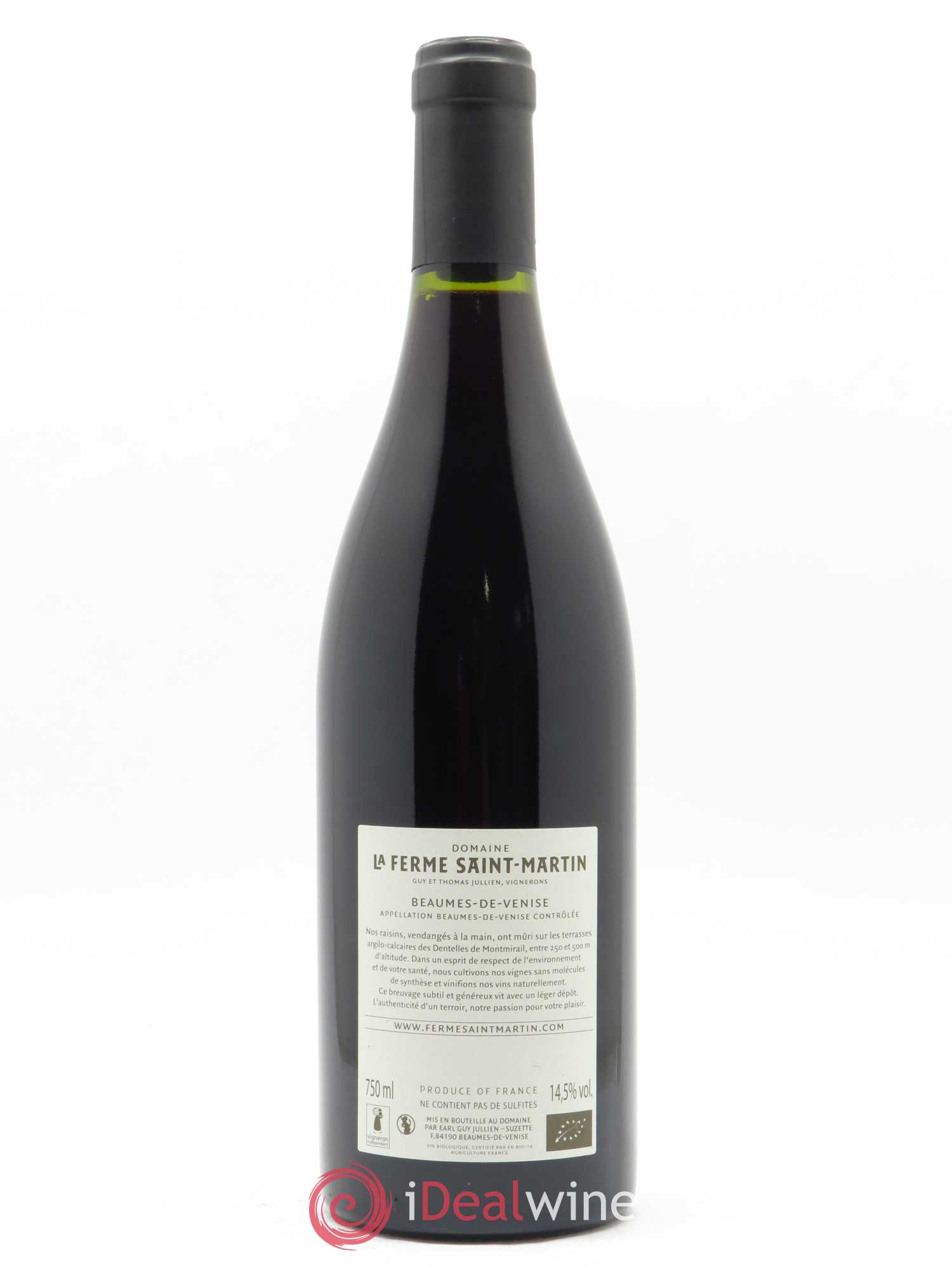 Beaumes-de-Venise Les Terres Jaunes La Ferme Saint-Martin (Domaine) 2018 - Lot de 1 bouteille - 1