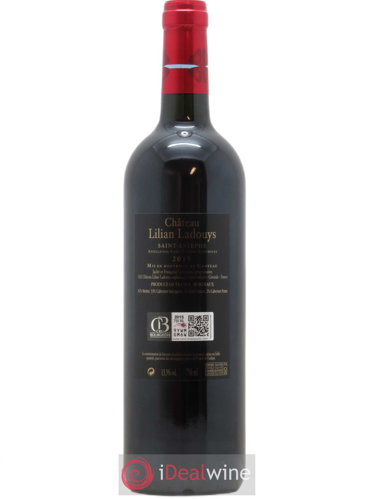 Château Lilian Ladouys Cru Bourgeois 2015 - Lot de 1 bouteille - 1