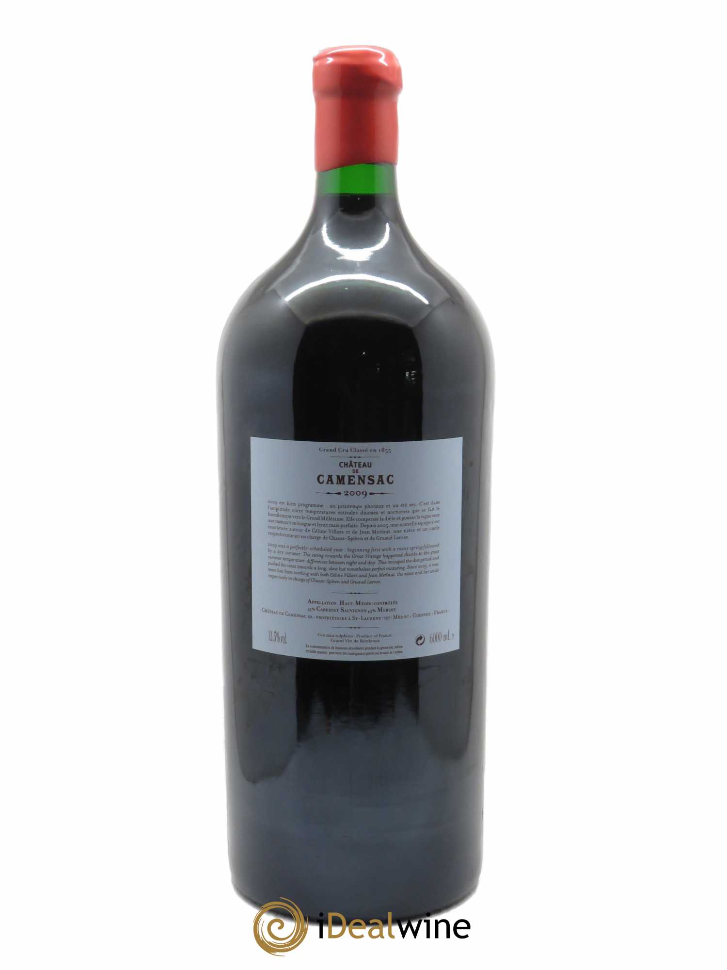 Château Camensac 5ème Grand Cru Classé  2009 - Lot de 1 impériale - 1