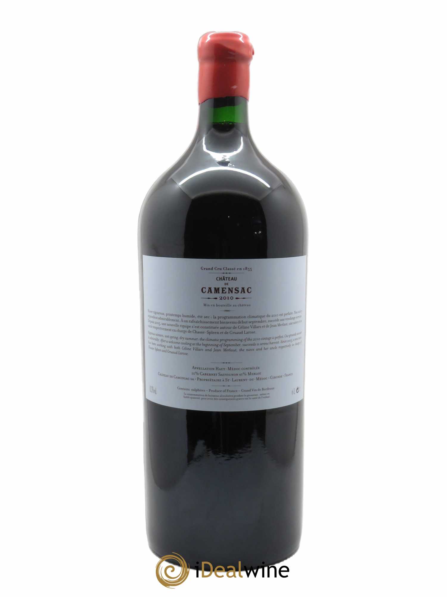 Château Camensac 5ème Grand Cru Classé 2010 - Lot of 1 imperiale - 1