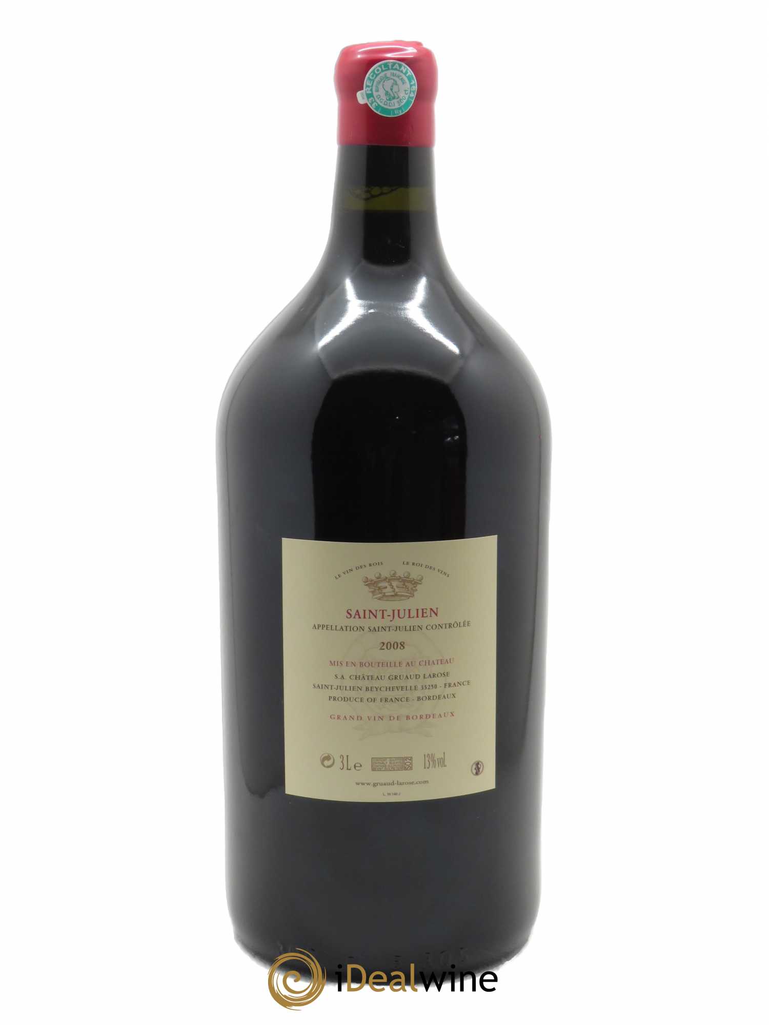 Château Gruaud Larose 2ème Grand Cru Classé (CBO à partir de 3 bts) 2008 - Lot de 1 double magnum - 1