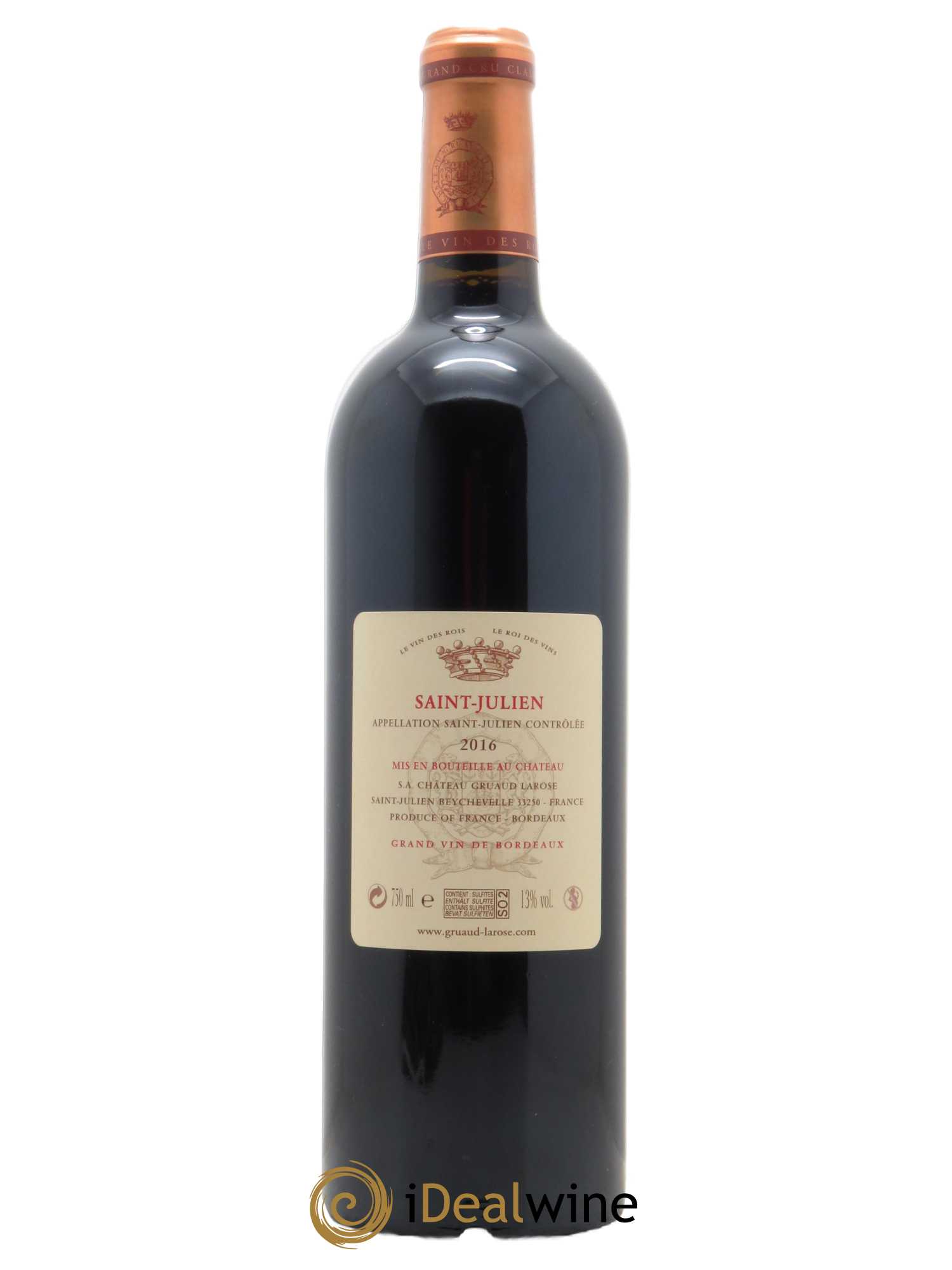 Château Gruaud Larose 2ème Grand Cru Classé (CBO à partir de 6 bts) 2016 - Lot de 1 bouteille - 1
