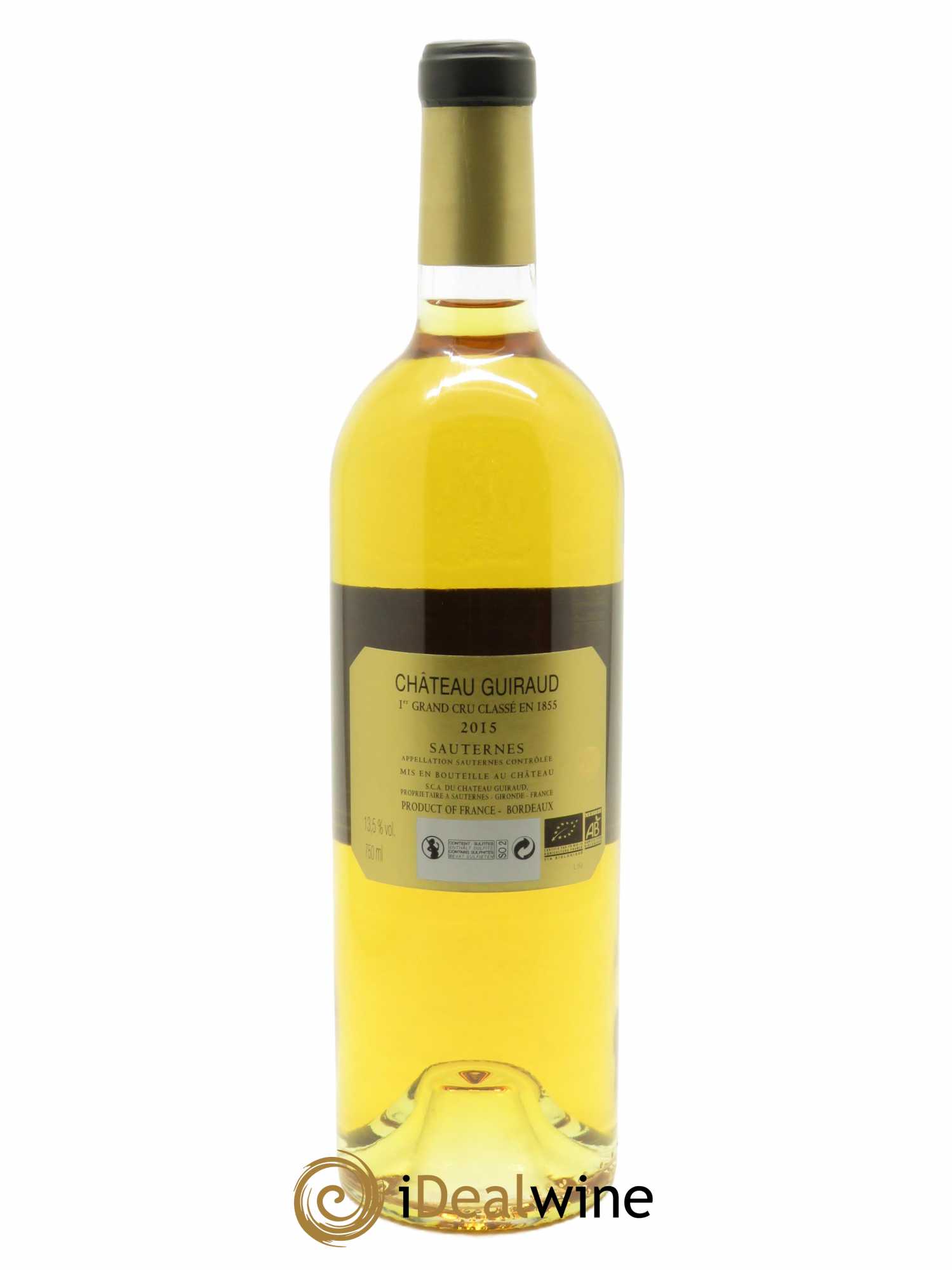 Château Guiraud 1er Grand Cru Classé (Cassetta in legno a partire da 6 bt) 2015 - Lotto di 1 bottiglia - 1
