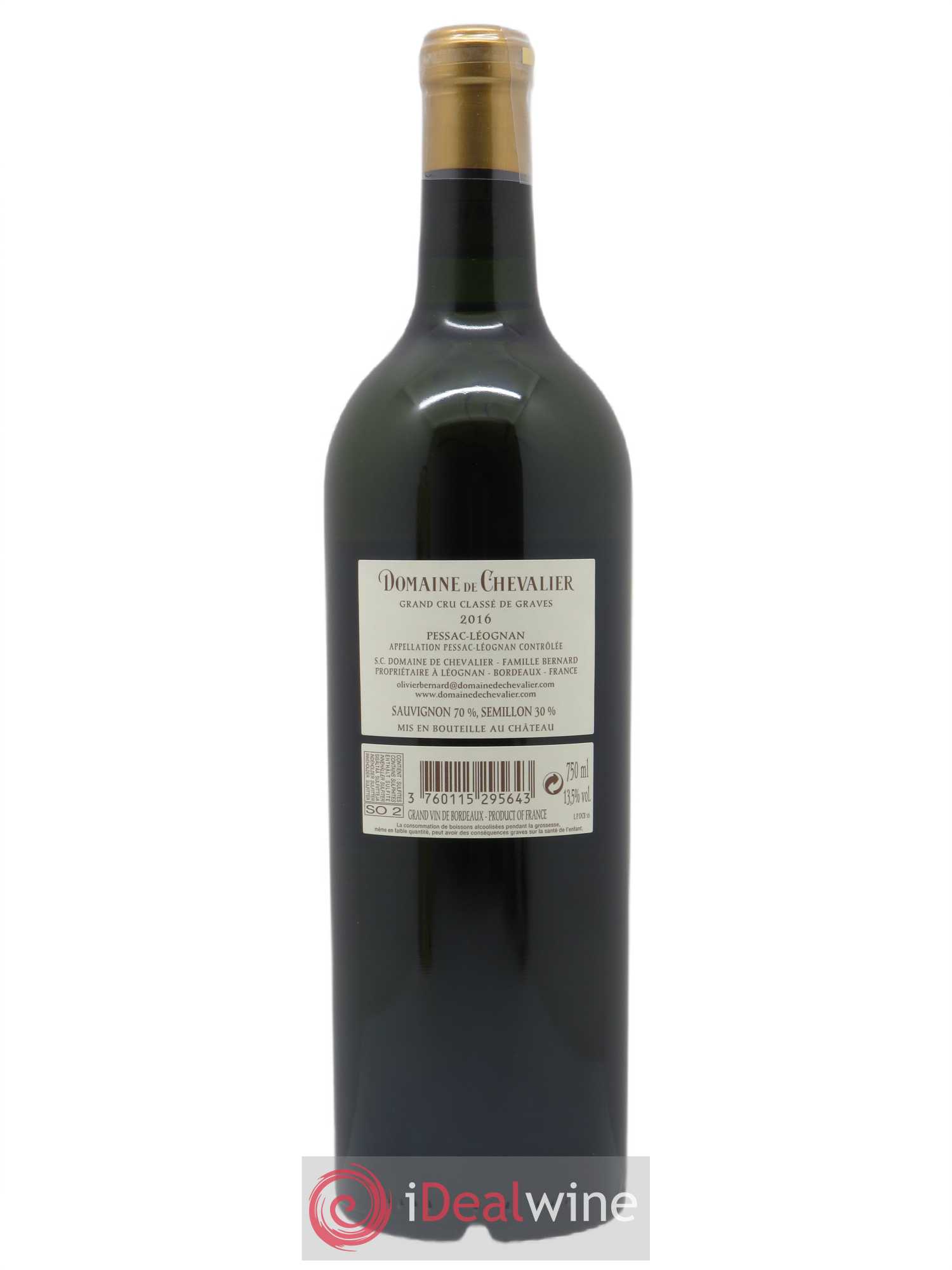 Domaine de Chevalier Cru Classé de Graves (CBO à partir de 12 bts) 2016 - Lot de 1 bouteille - 1