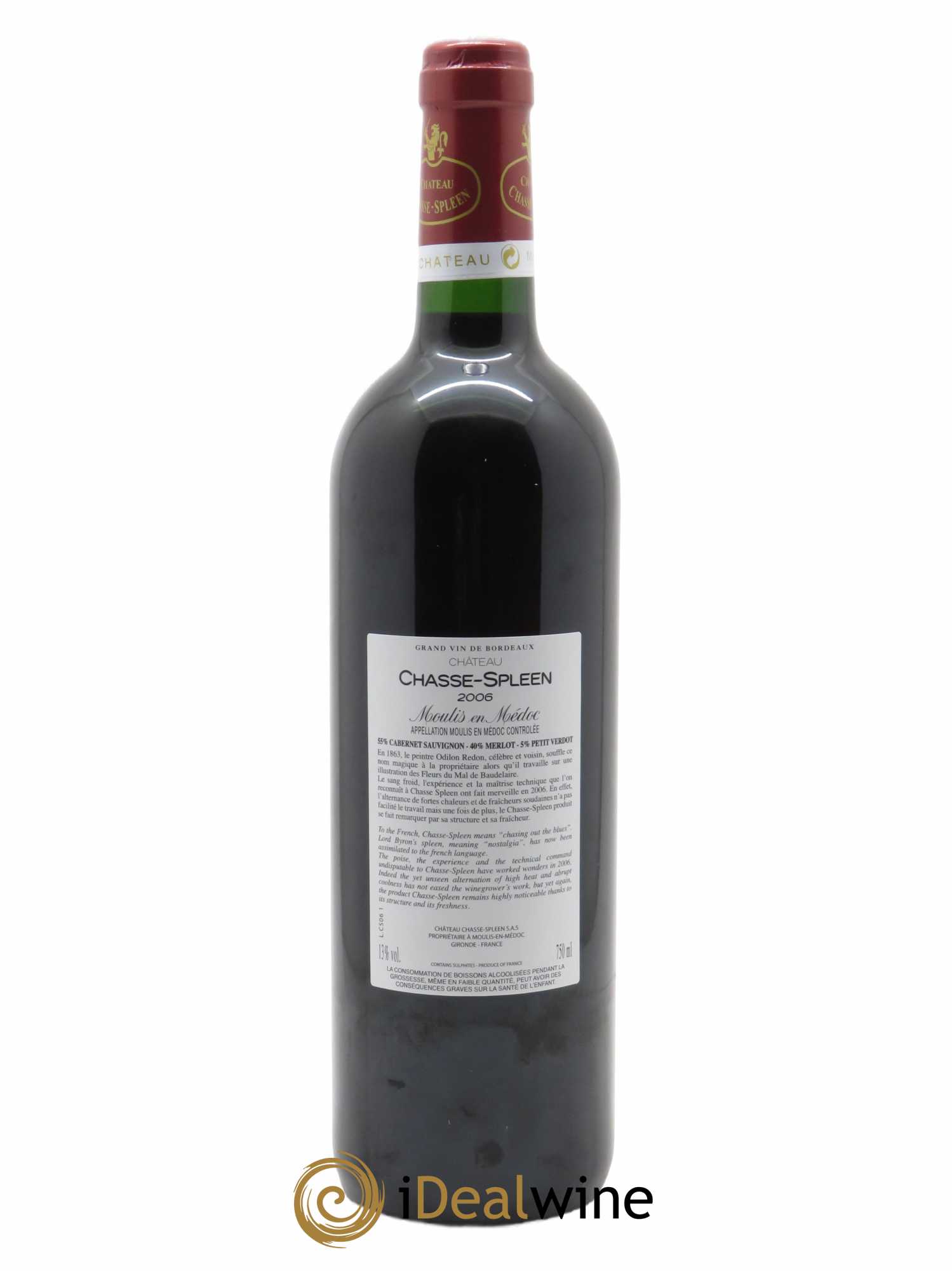 Château Chasse Spleen 2006 - Lot of 1 bottle - 1