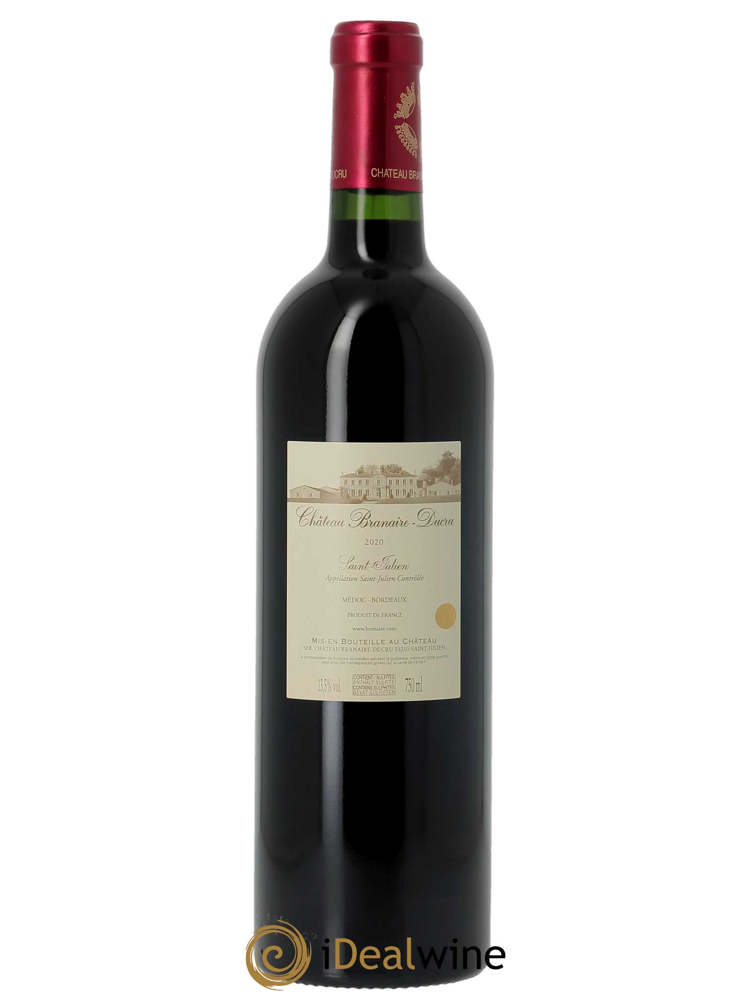 Château Branaire Ducru 4ème Grand Cru Classé (CBO à partir de 6 BTS) 2020 - Lot de 1 bouteille - 1