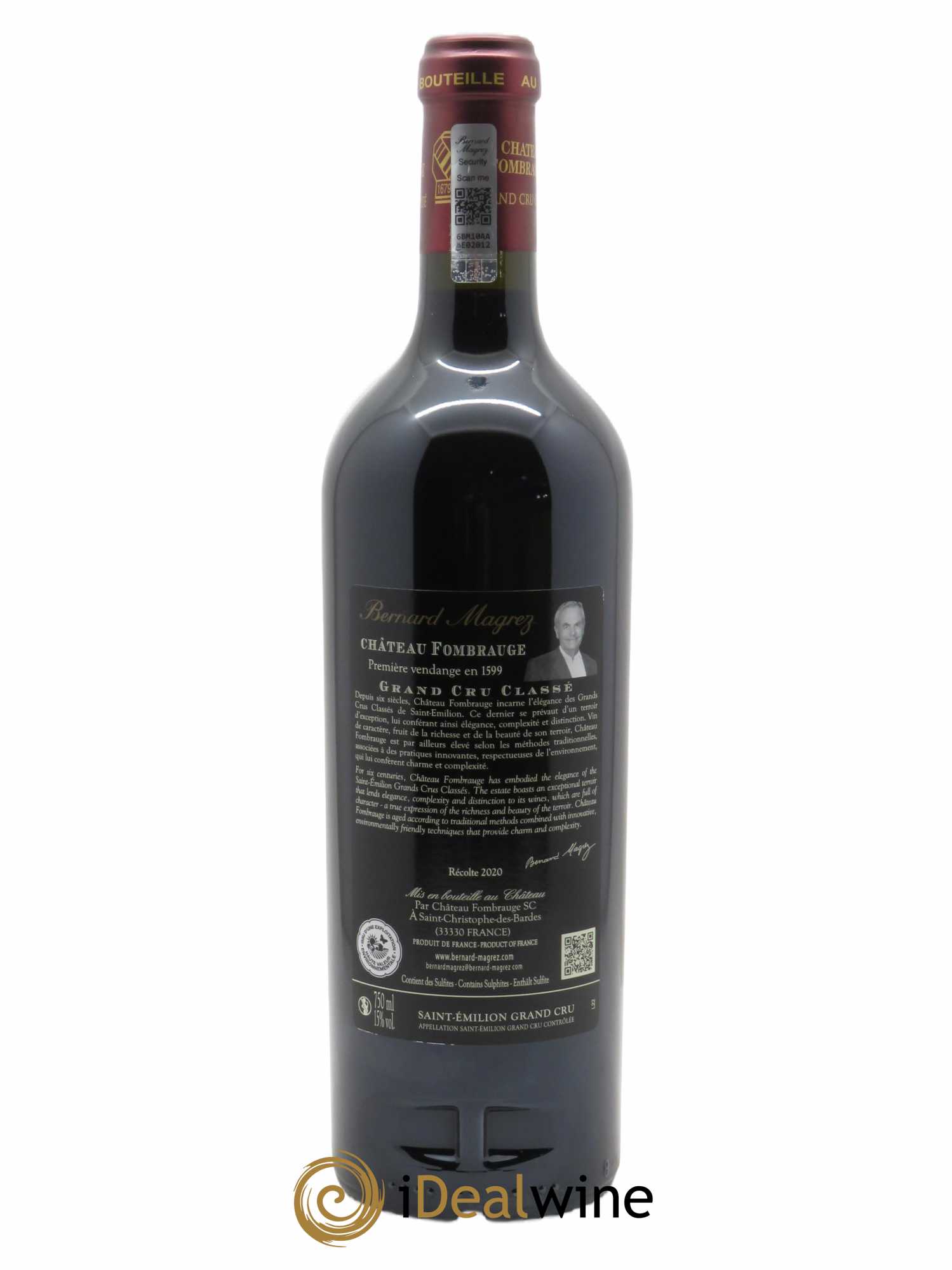Château Fombrauge Grand Cru Classé 2020 - Lot of 1 bottle - 1