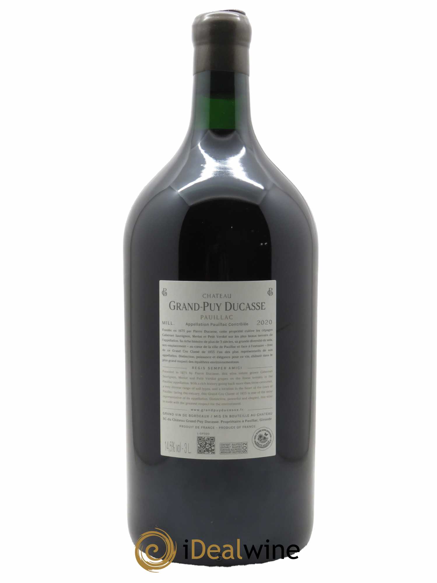 Château Grand Puy Ducasse 5ème Grand Cru Classé 2020 - Lot of 1 double magnum - 2
