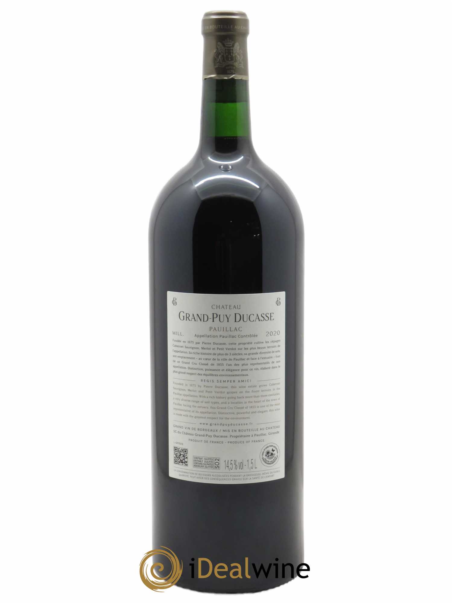 Château Grand Puy Ducasse 5ème Grand Cru Classé (OWC if 6 MG) 2020 - Lot of 1 magnum - 1