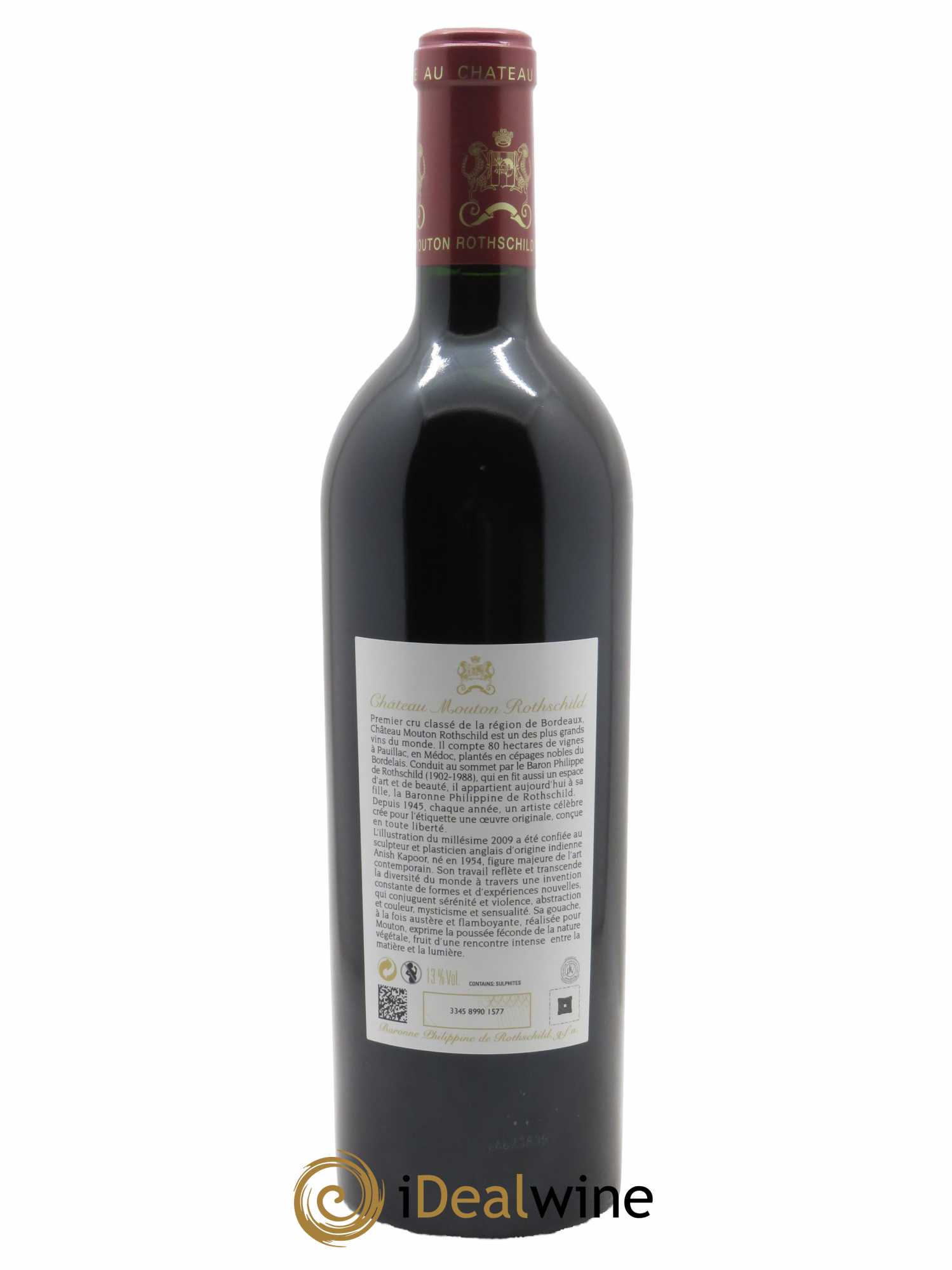 Château Mouton Rothschild 1er Grand Cru Classé (OWC if 6 bt) 2009 - Lot of 1 bottle - 1