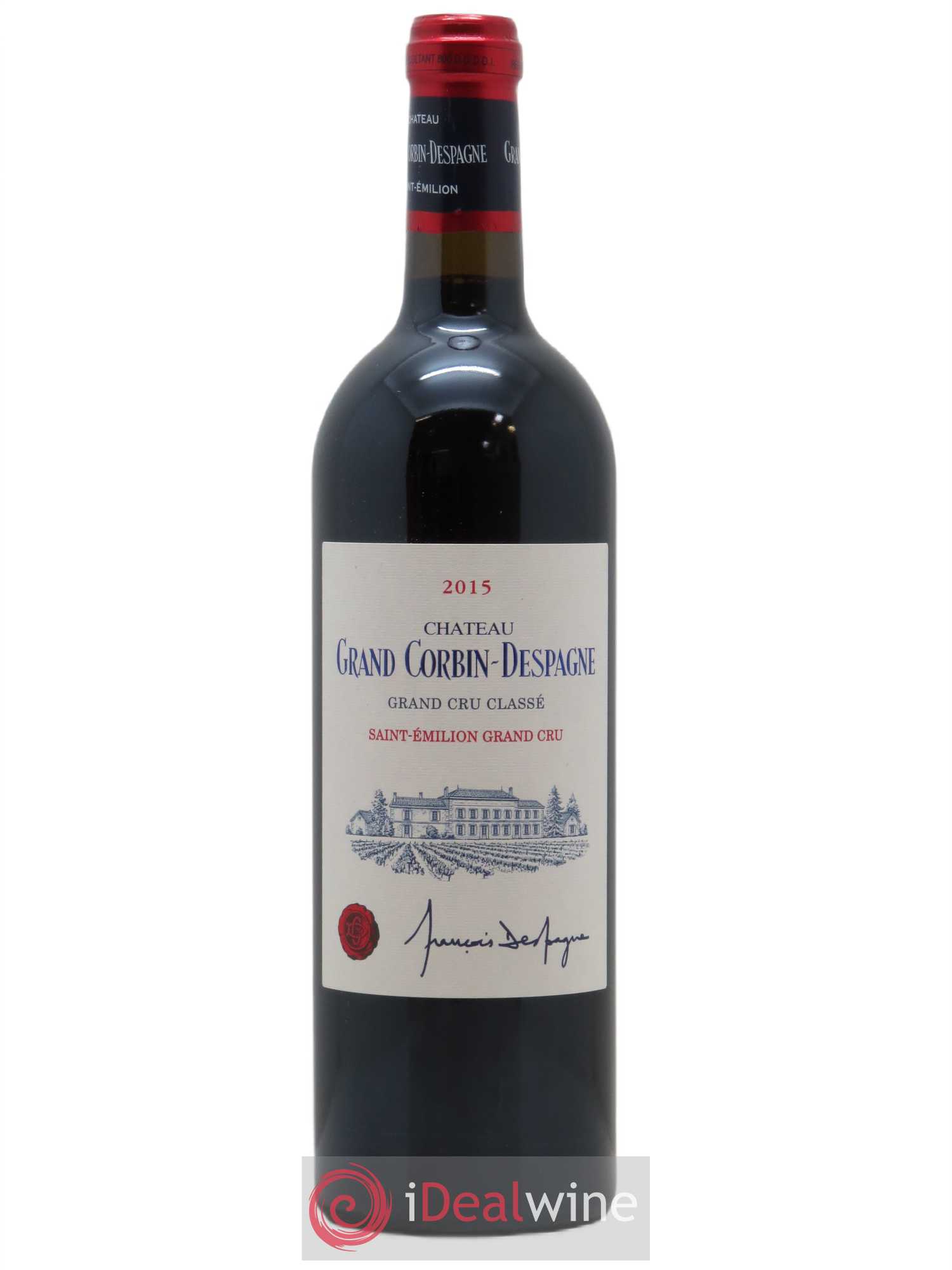 Château Grand Corbin Despagne Grand Cru Classé (CBO à partir de 12 bts) 2015 - Lot de 1 bouteille - 0