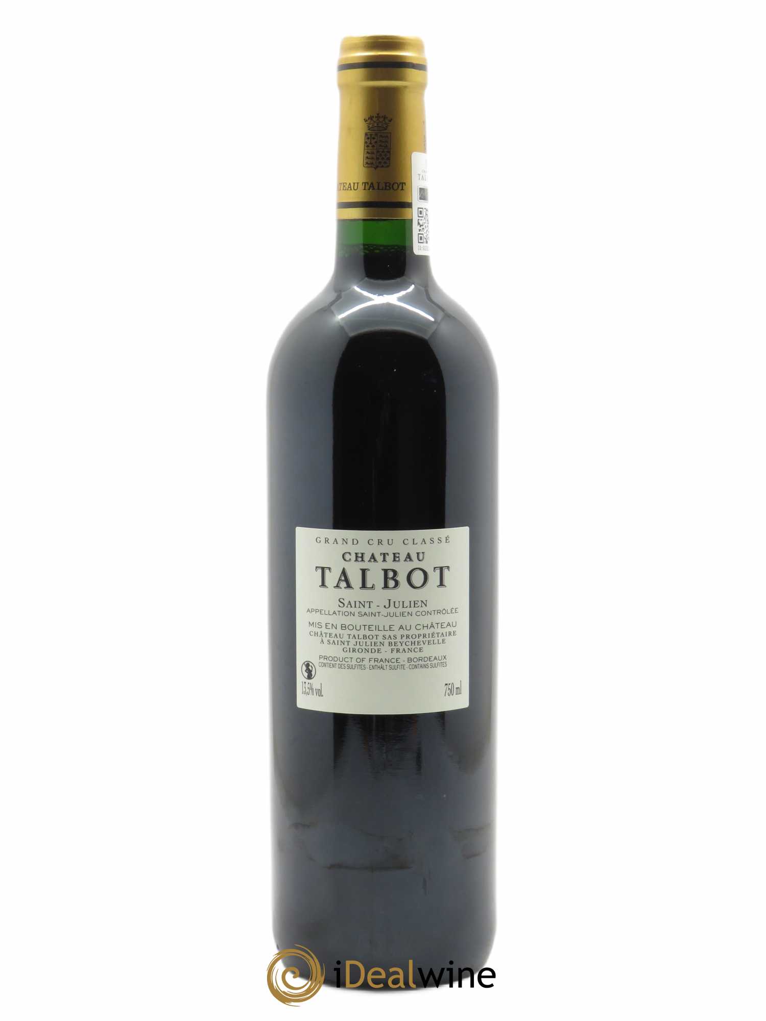 Château Talbot 4ème Grand Cru Classé (CBO à partir de 12 bts) 2015 - Lot de 1 bouteille - 1