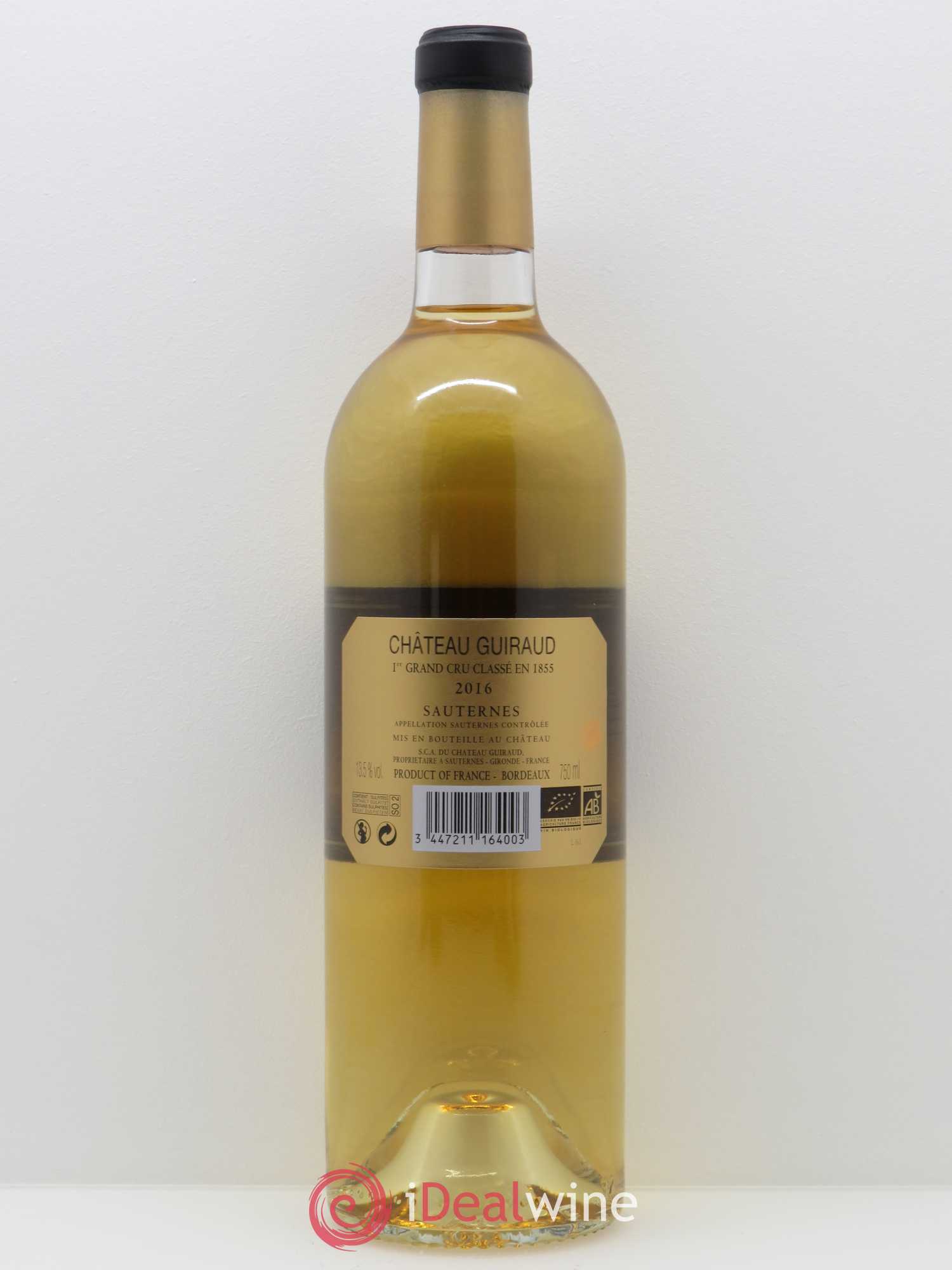 Château Guiraud 1er Grand Cru Classé (OWC if 12 bts) 2016 - Lot of 1 bottle - 1
