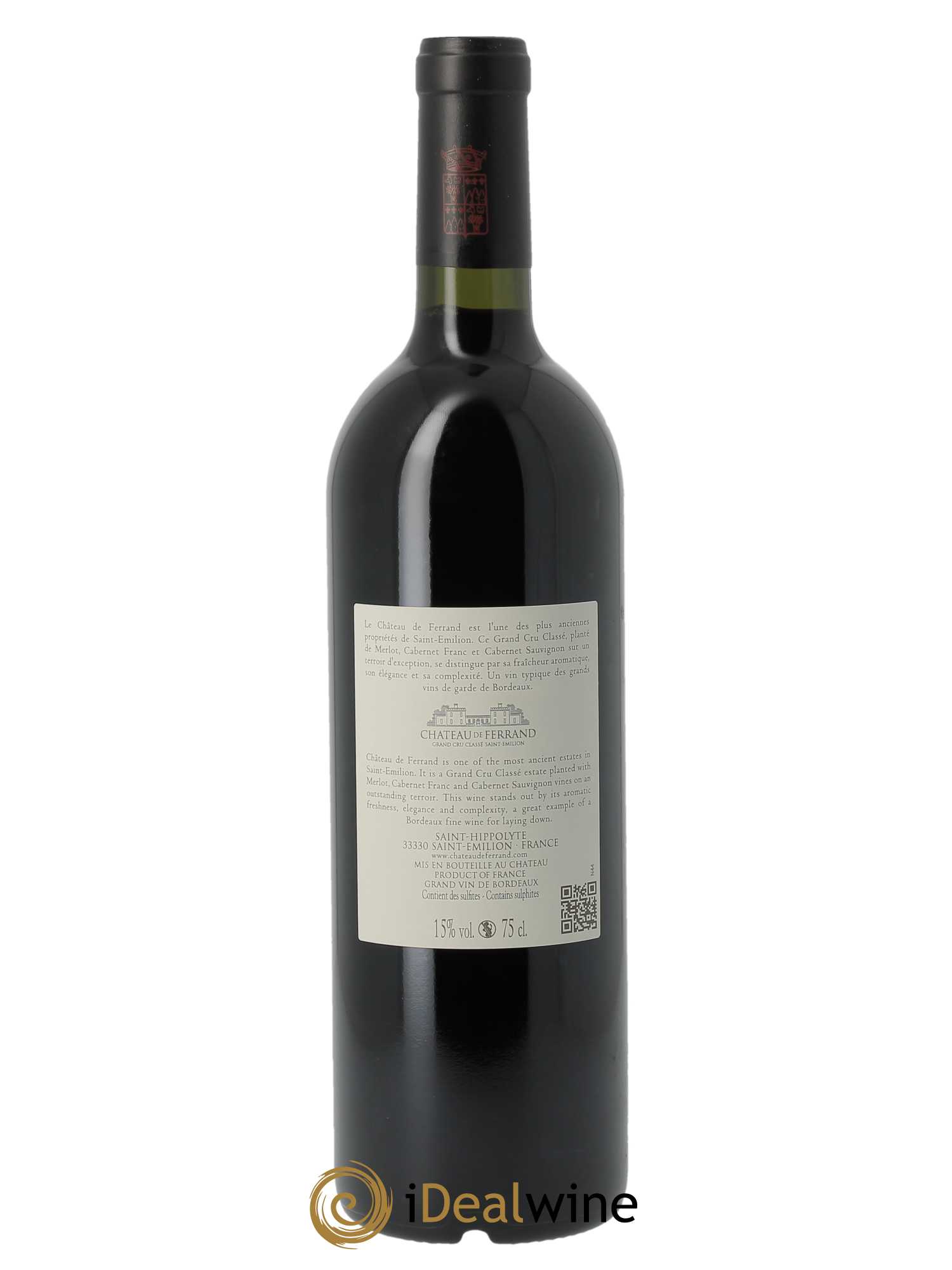 Château de Ferrand Grand Cru Classé (OWC if 12 bt) 2016 - Lot of 1 bottle - 1