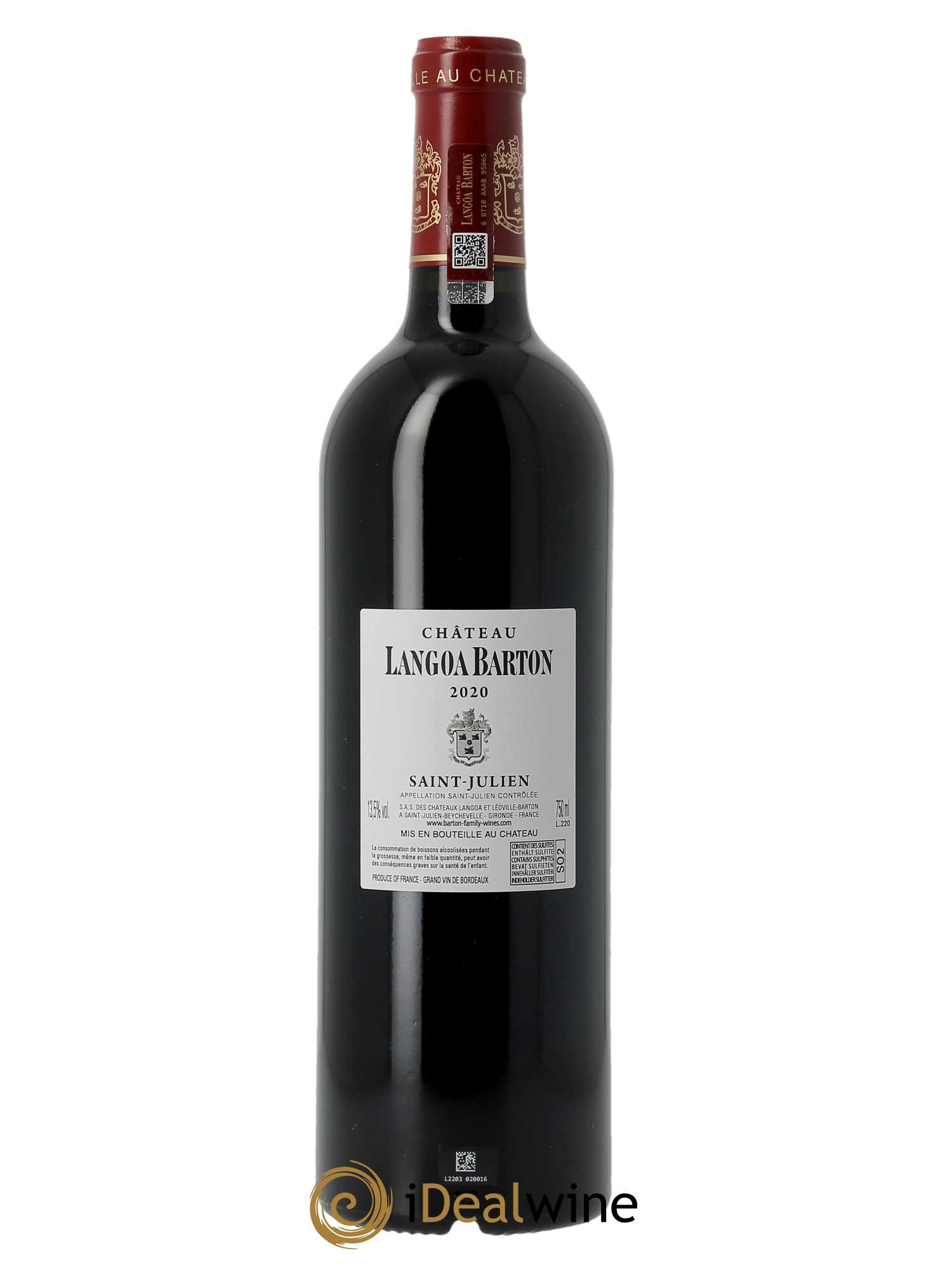 Château Langoa Barton 3ème Grand Cru Classé  2020 - Lot of 1 bottle - 1