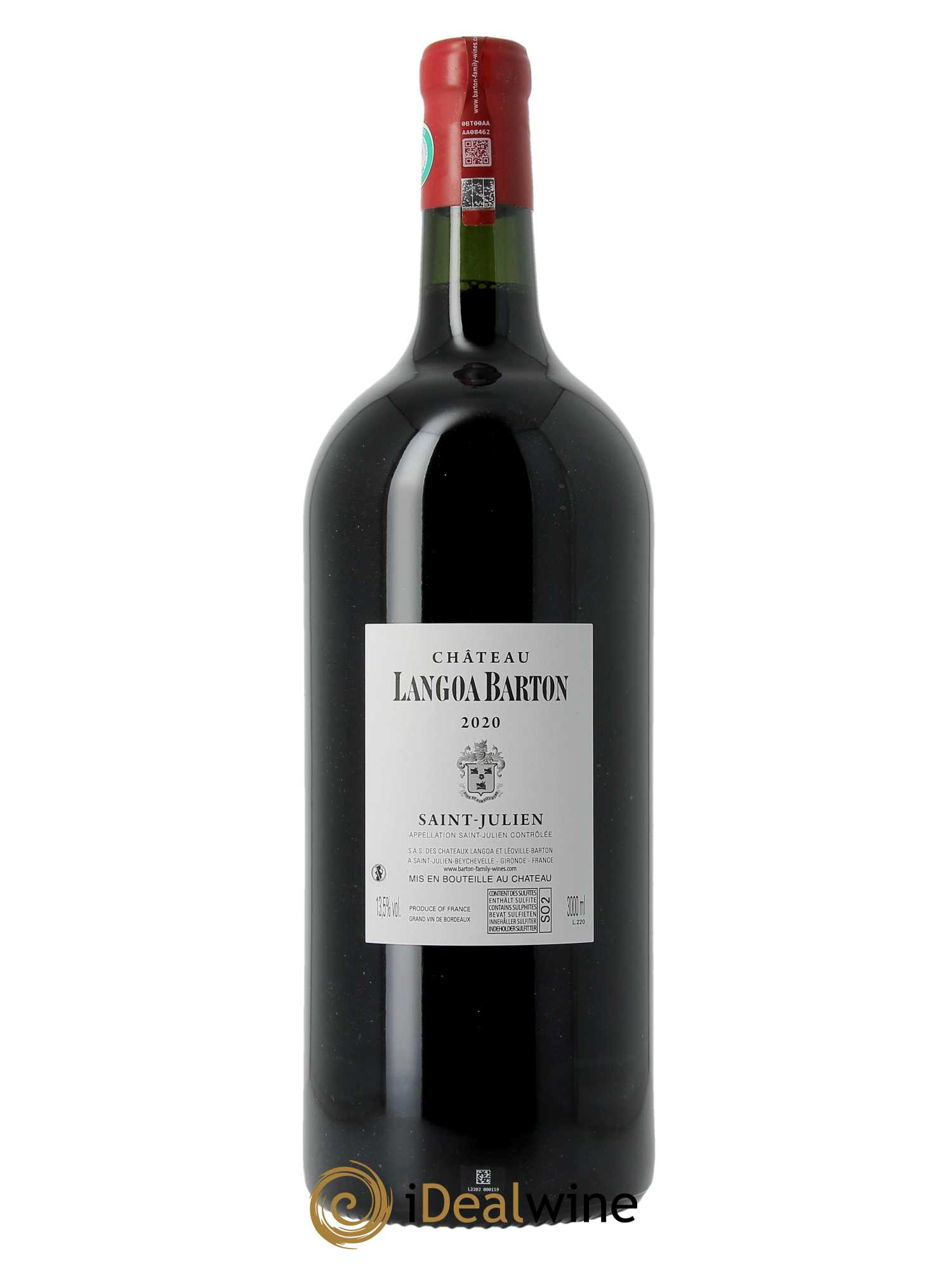 Château Langoa Barton 3ème Grand Cru Classé 2020 - Lot of 1 double magnum - 2
