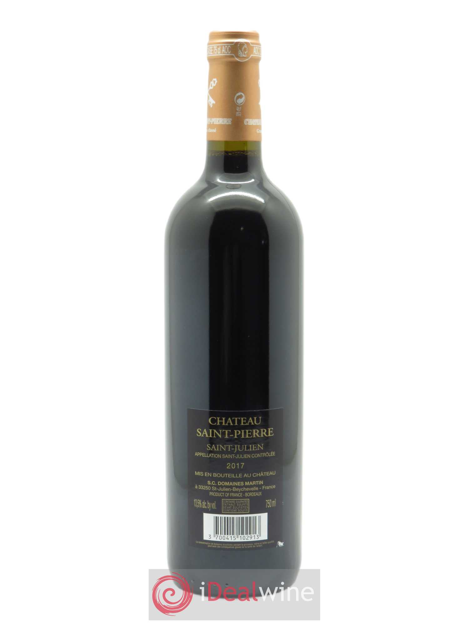 Château Saint-Pierre 4ème Grand Cru Classé 2017 - Lot de 1 bouteille - 1