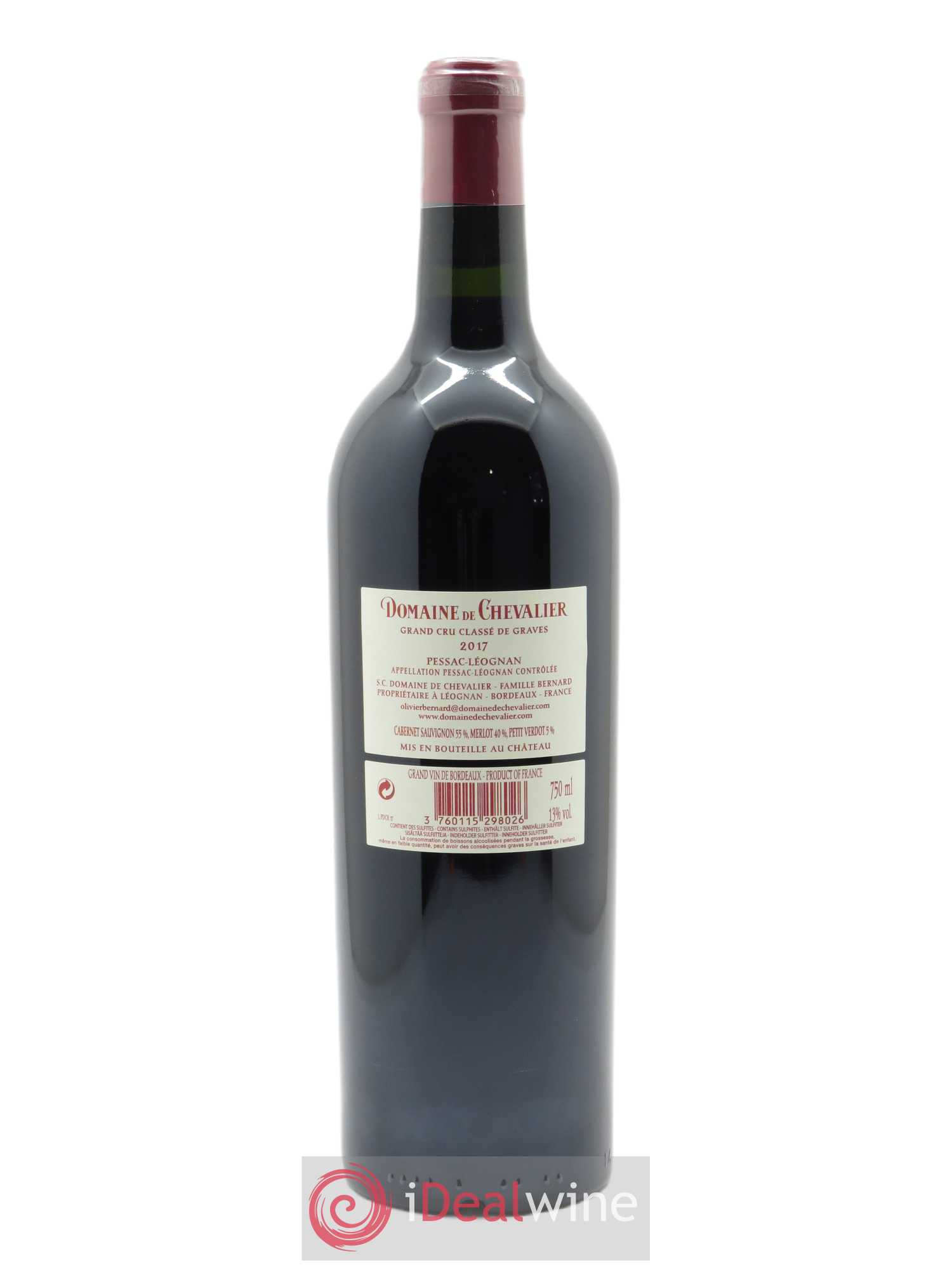Domaine de Chevalier Cru Classé de Graves 2017 - Lot de 1 bouteille - 1