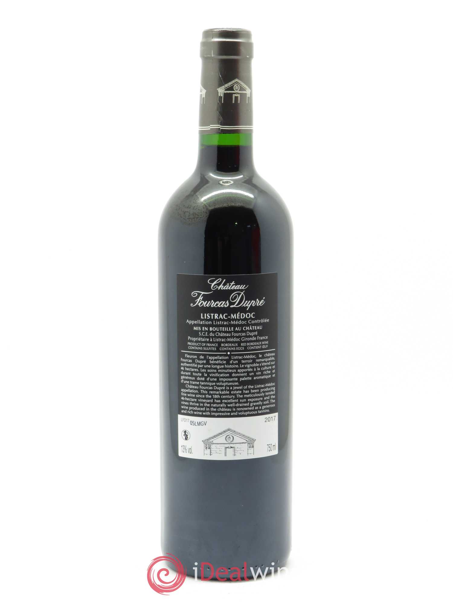 Château Fourcas Dupré 2017 - Lot de 1 bouteille - 1