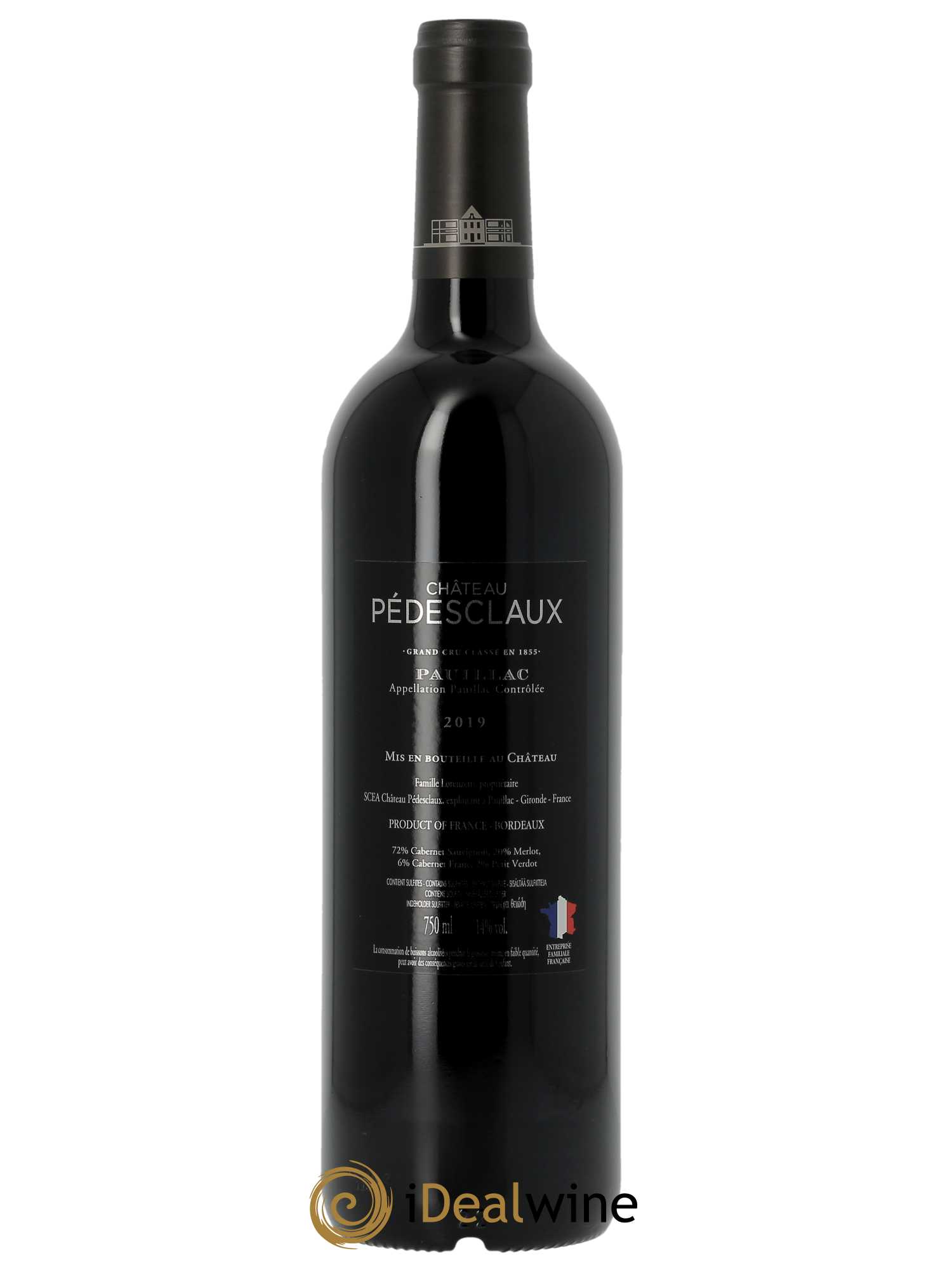 Château Pedesclaux 5ème Grand Cru Classé (Original-holzkiste ab 6 Fl.) 2019 - Posten von 1 Flasche - 1