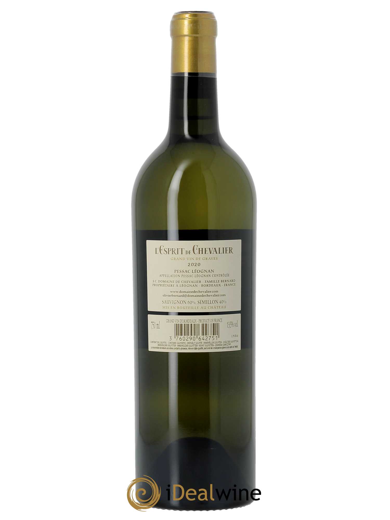 Esprit de Chevalier Second Vin 2020 - Lot of 1 bottle - 1