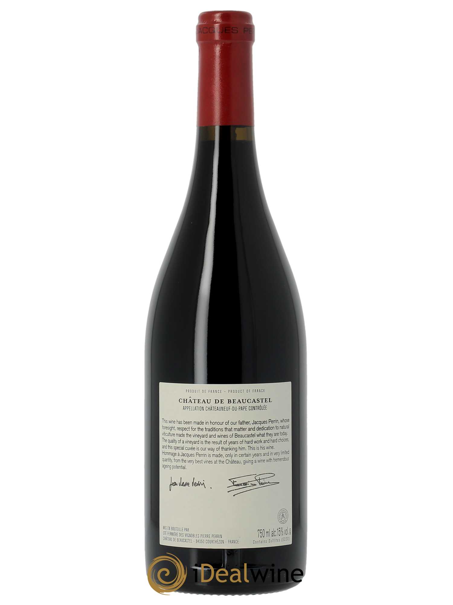 Châteauneuf-du-Pape Château de Beaucastel Hommage à Jacques Perrin Famille Perrin (OWC if 3 bt) 2010 - Lot of 1 bottle - 1