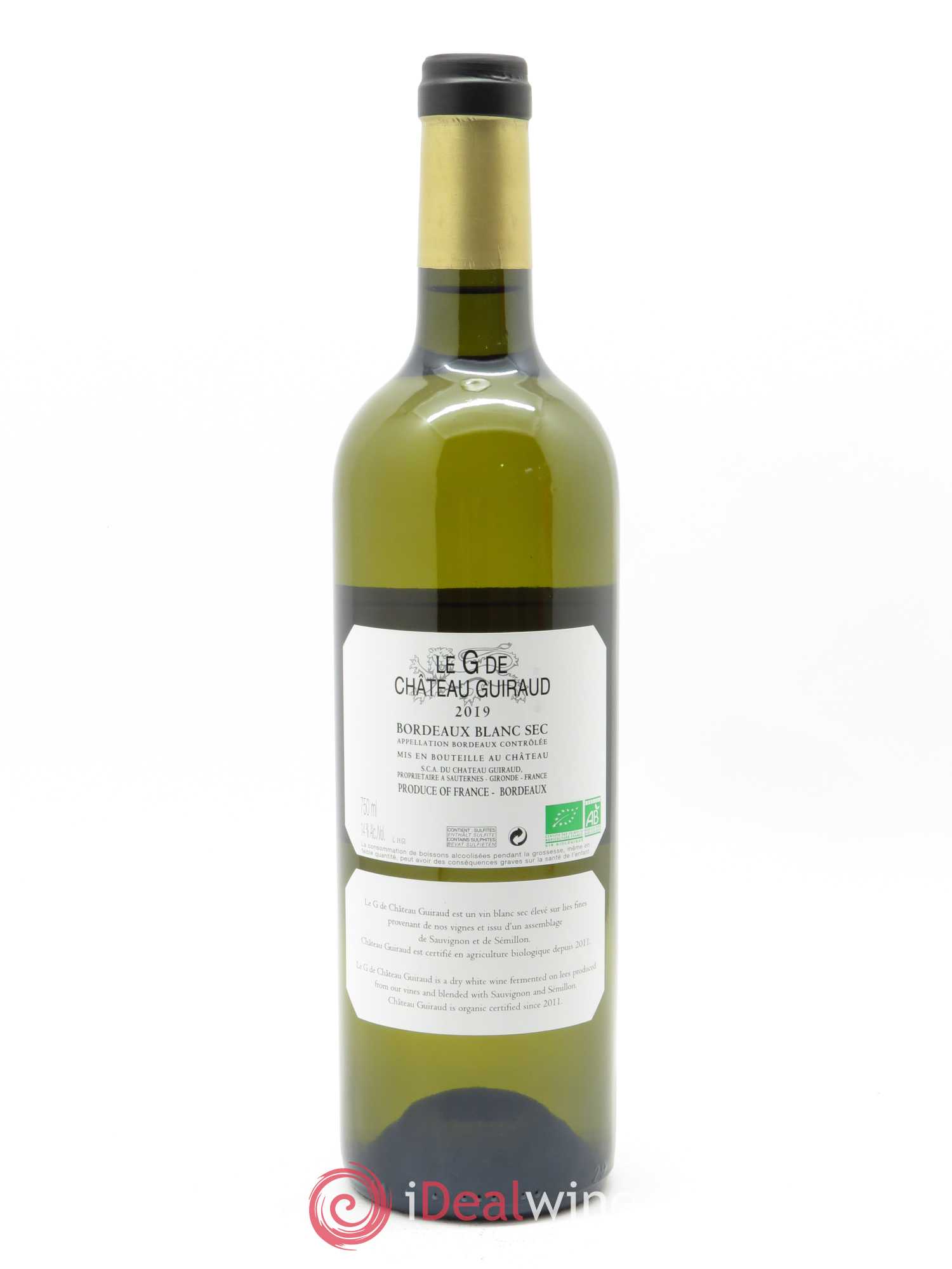 Le G de Château Guiraud 2019 - Lot de 1 bouteille - 1