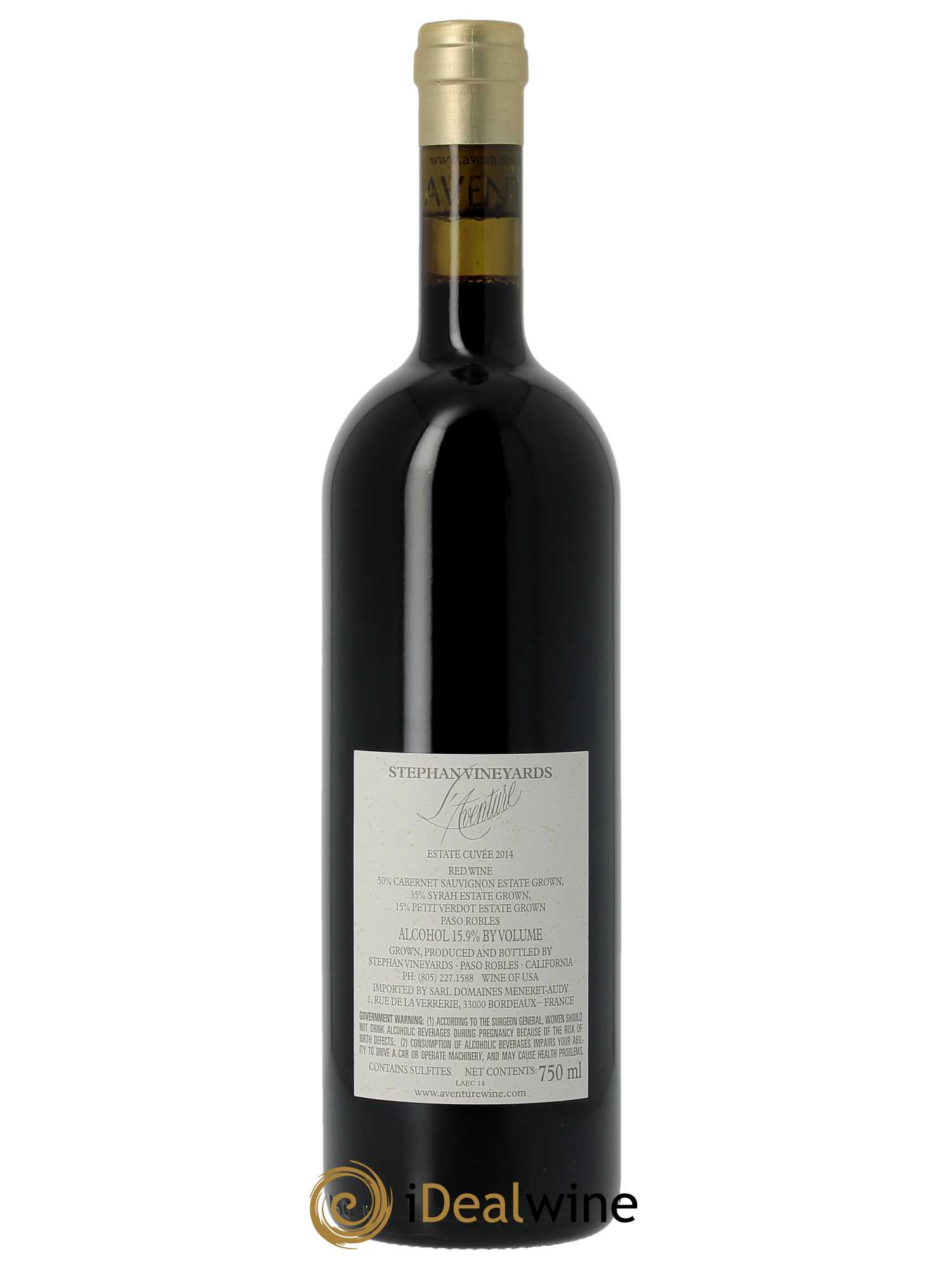 Paso Robles L'aventure Cuvée Estate  2014 - Lot of 1 bottle - 1
