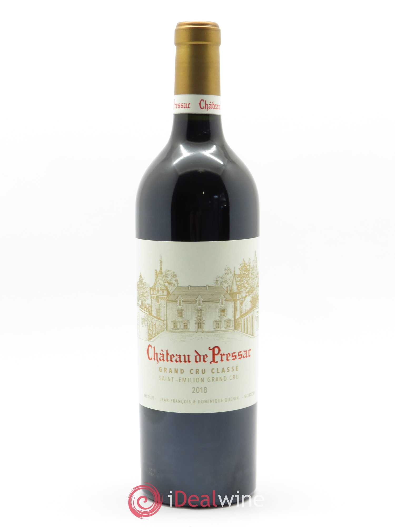 Château de Pressac Grand Cru Classé 2018 - Lot de 1 bouteille - 0