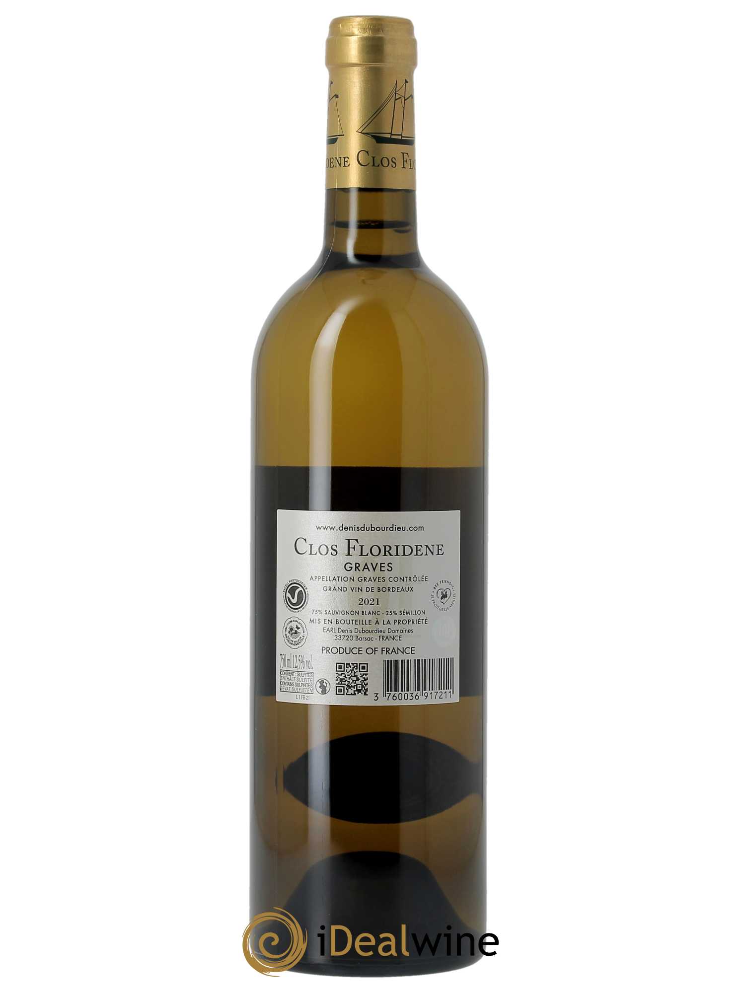 Clos Floridène (CBO à partir de 6 bts) 2021 - Lot de 1 bouteille - 1