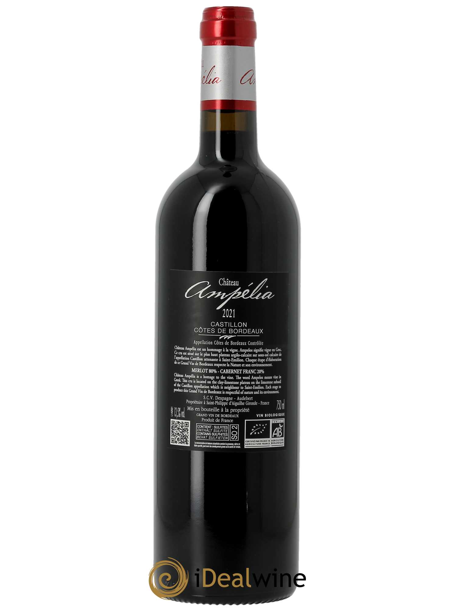 Château Ampélia (CBO à partir de 6 bts) 2021 - Lot de 1 bouteille - 1