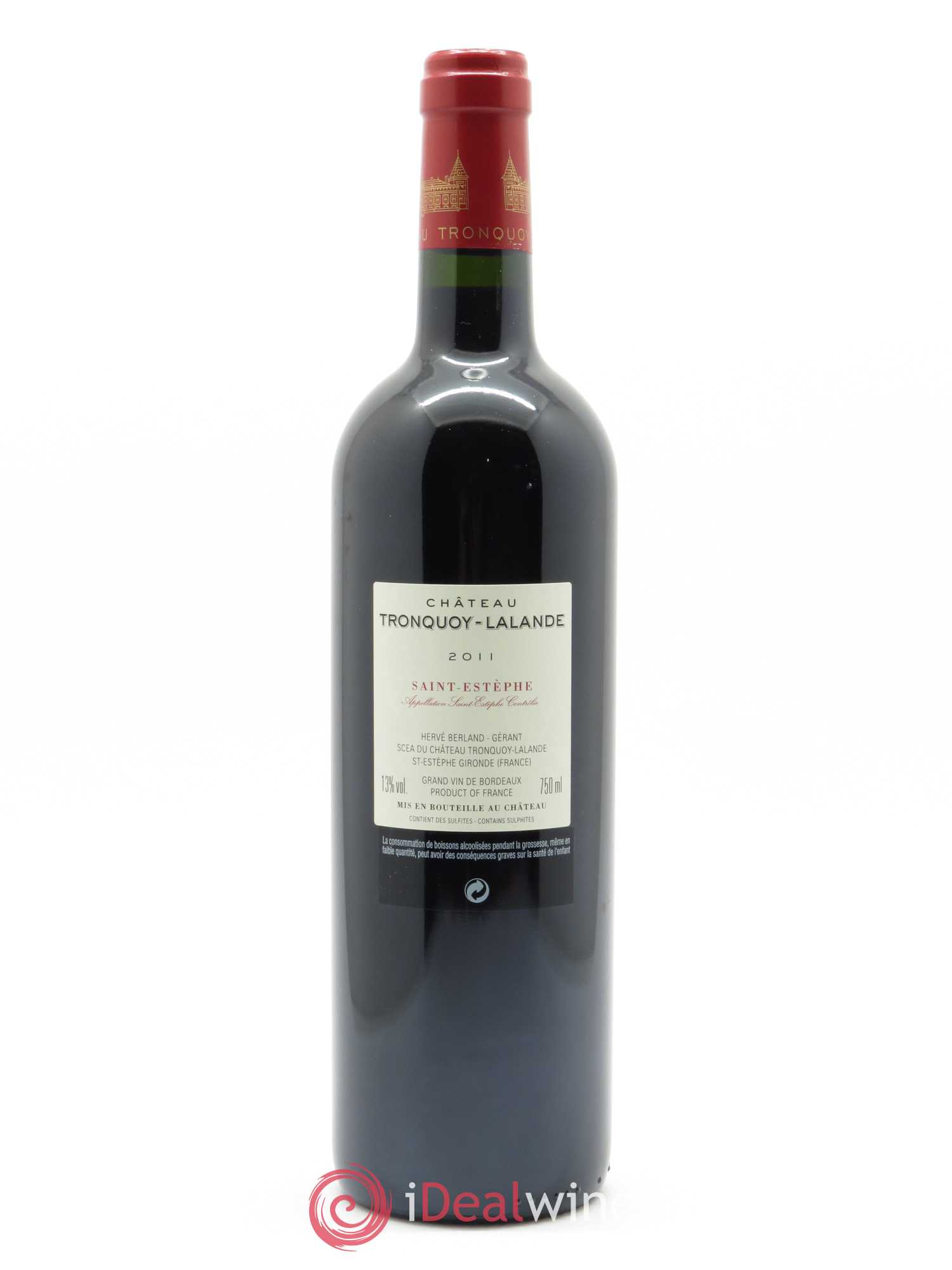 Château Tronquoy Lalande 2011 - Lot de 1 bouteille - 1