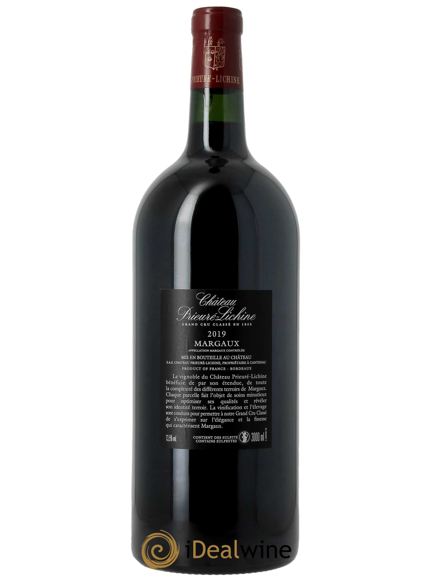 Château Prieuré Lichine 4ème Grand Cru Classé 2019 - Lot de 1 double magnum - 2