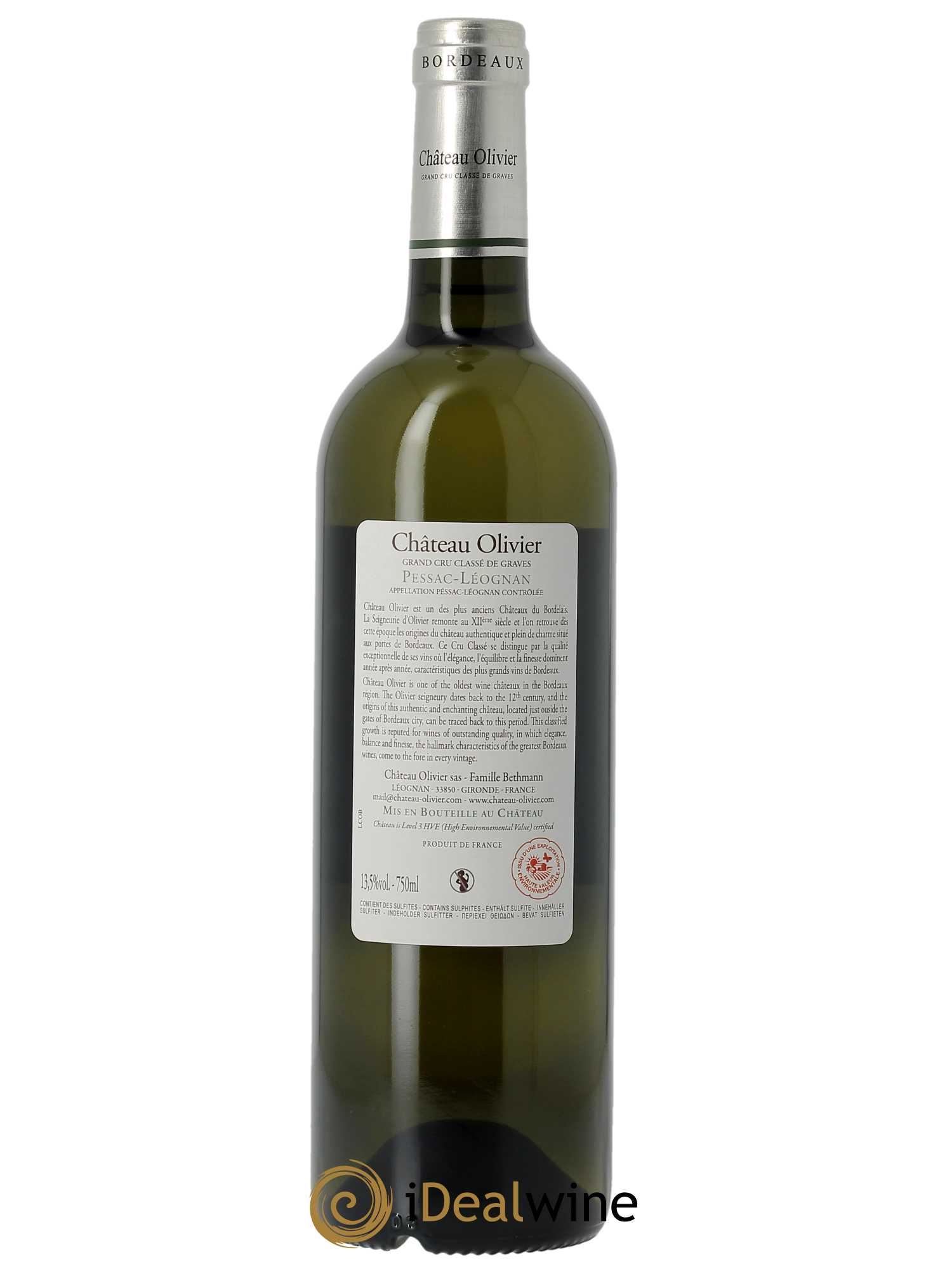 Château Olivier Cru Classé de Graves (CBO à partir de 6 bts) 2021 - Lot de 1 bouteille - 1
