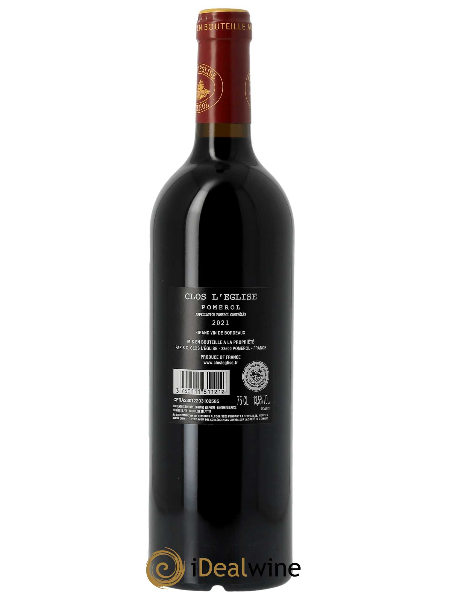Château l' Église Clinet 2021 - Lot de 1 bouteille - 1