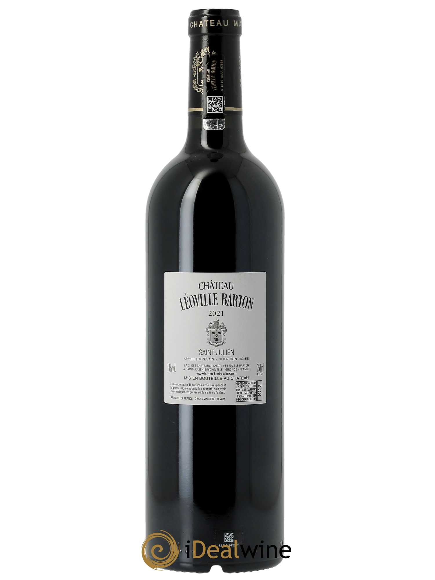 Château Léoville Barton 2ème Grand Cru Classé (Cassetta in legno a partire da 3 bt) 2021 - Lotto di 1 bottiglia - 1