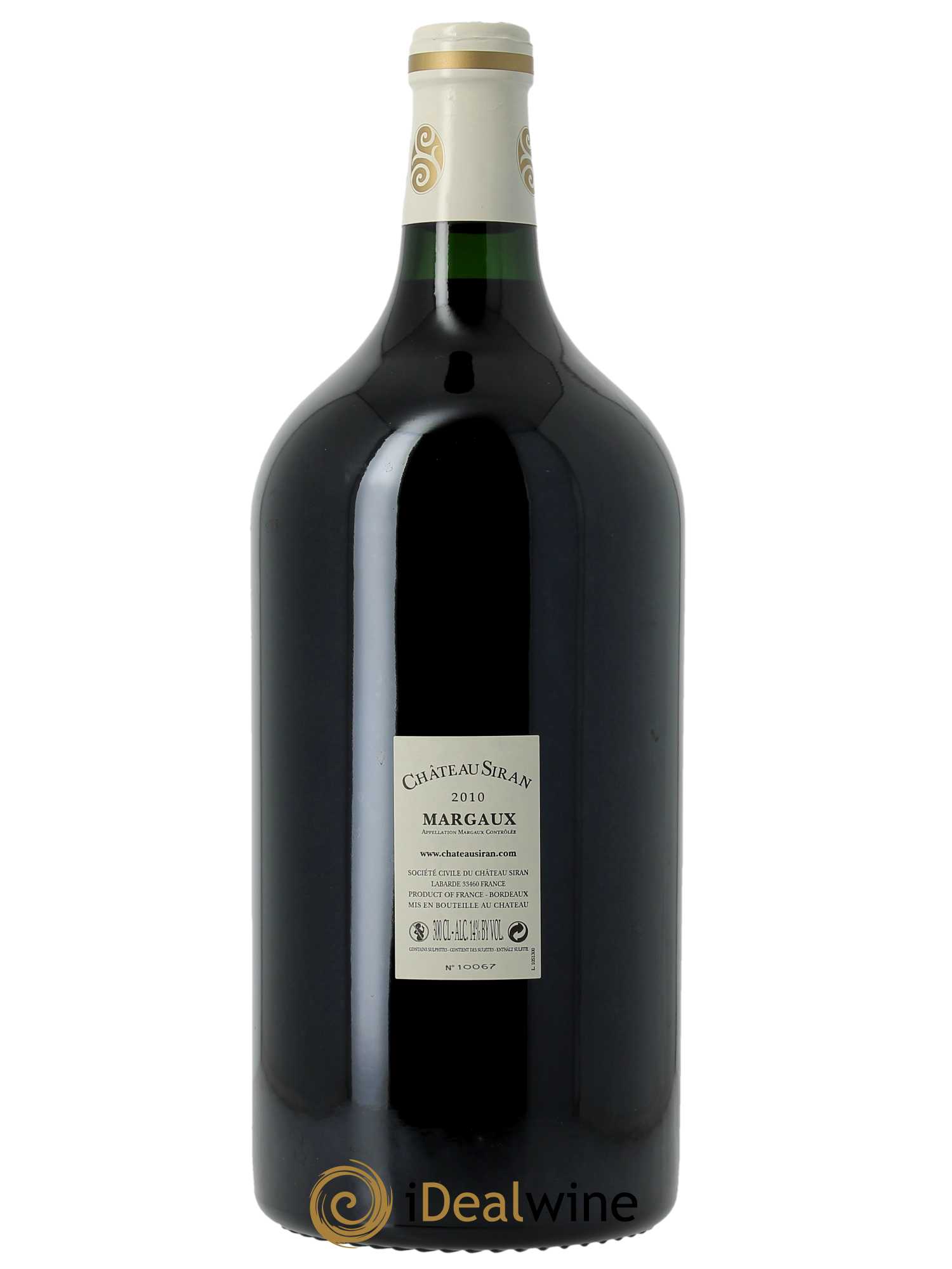 Château Siran 2010 - Lot de 1 double magnum - 2
