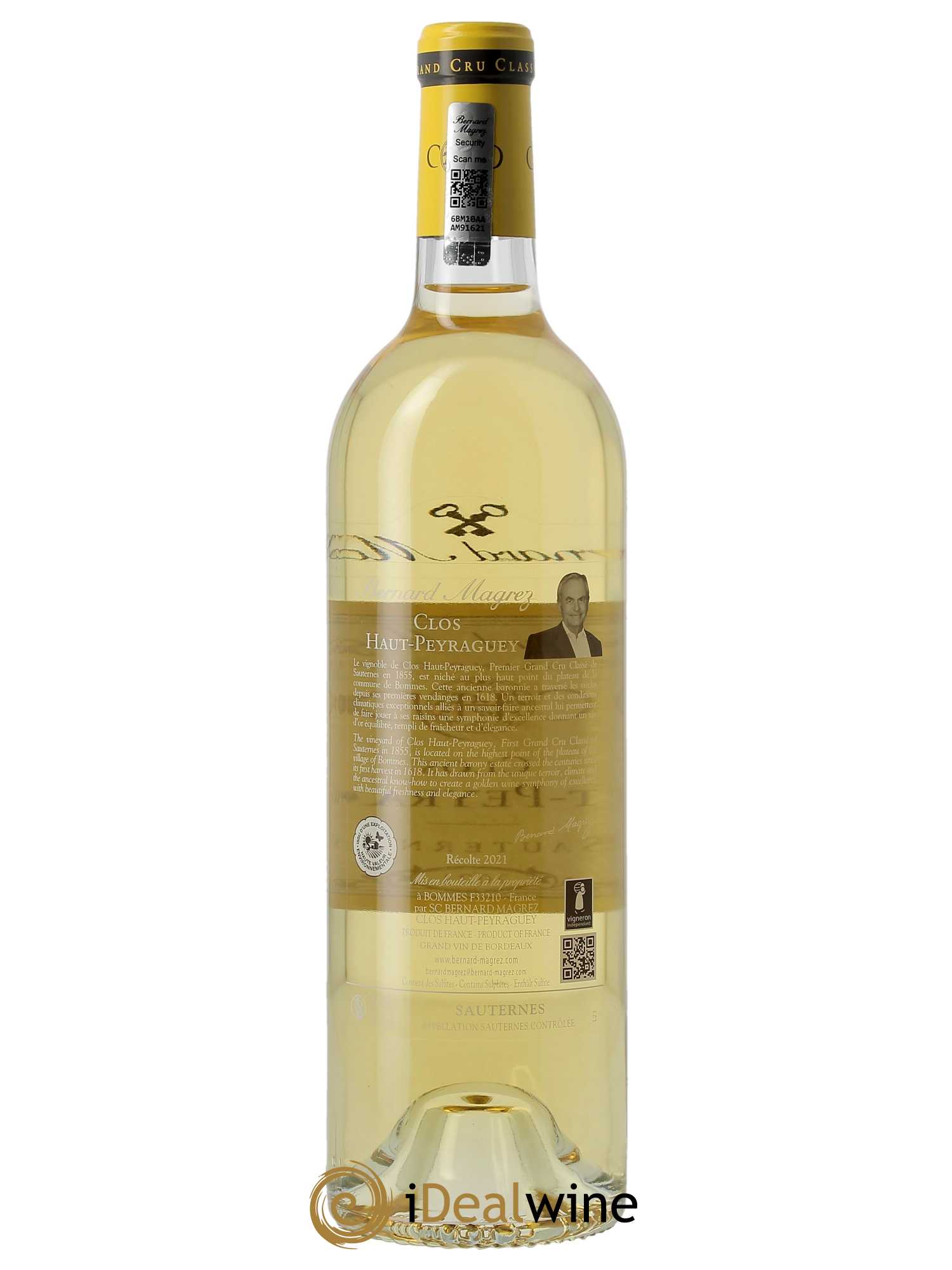 Clos Haut-Peyraguey 1er Grand Cru Classé 2021 - Lot of 1 bottle - 1