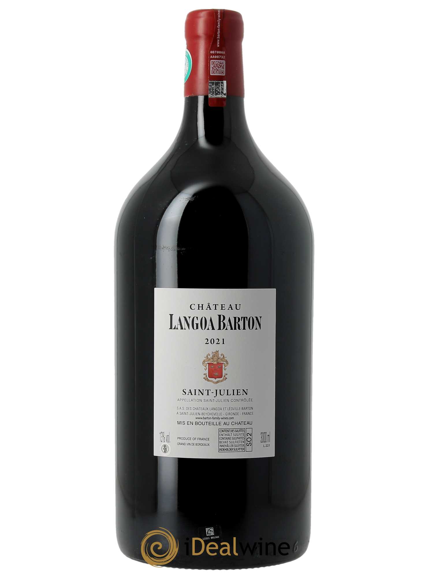 Château Langoa Barton 3ème Grand Cru Classé 2021 - Lot of 1 double magnum - 2