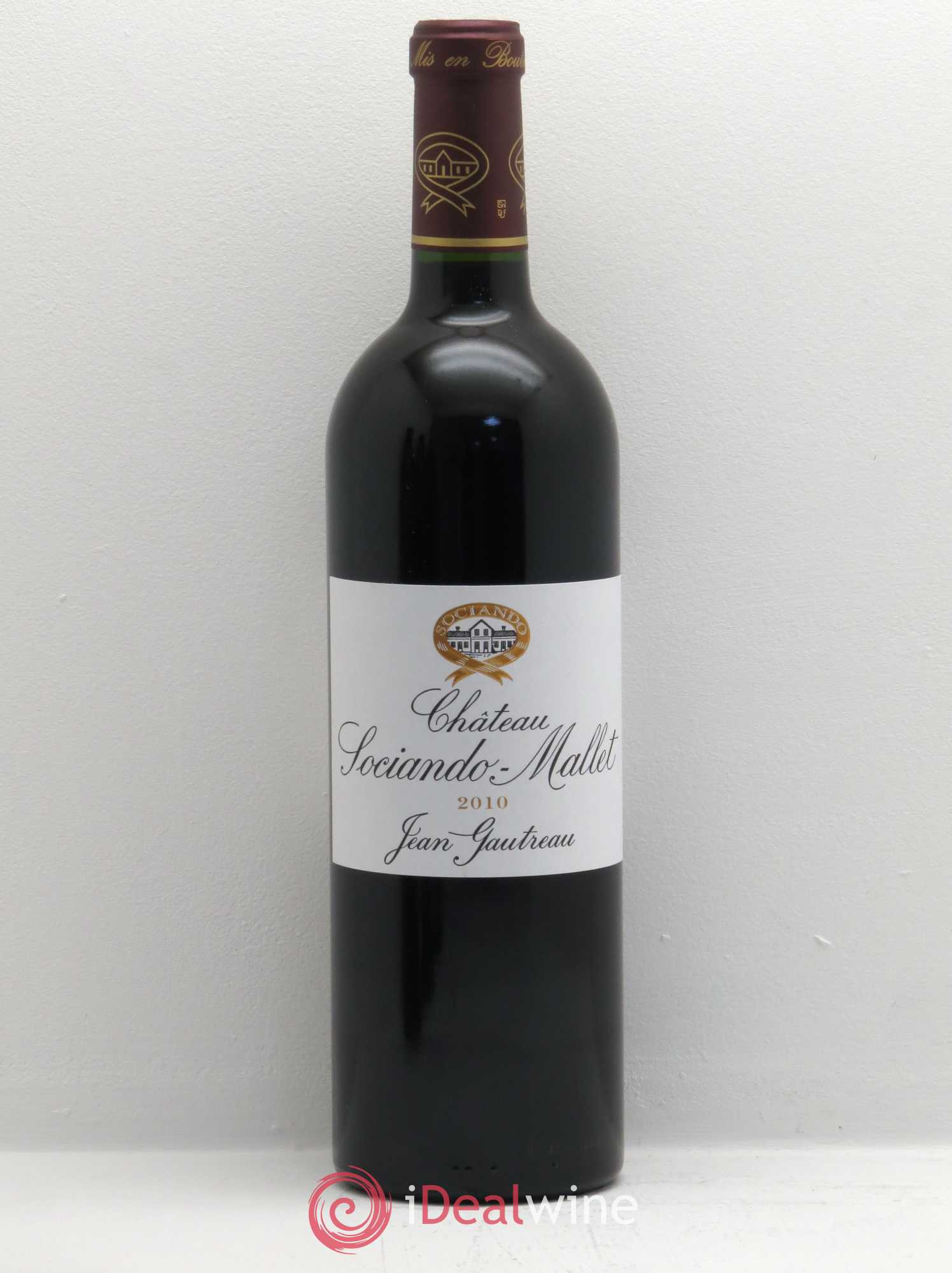 Château Sociando Mallet 2010 - Lot de 1 bouteille - 0