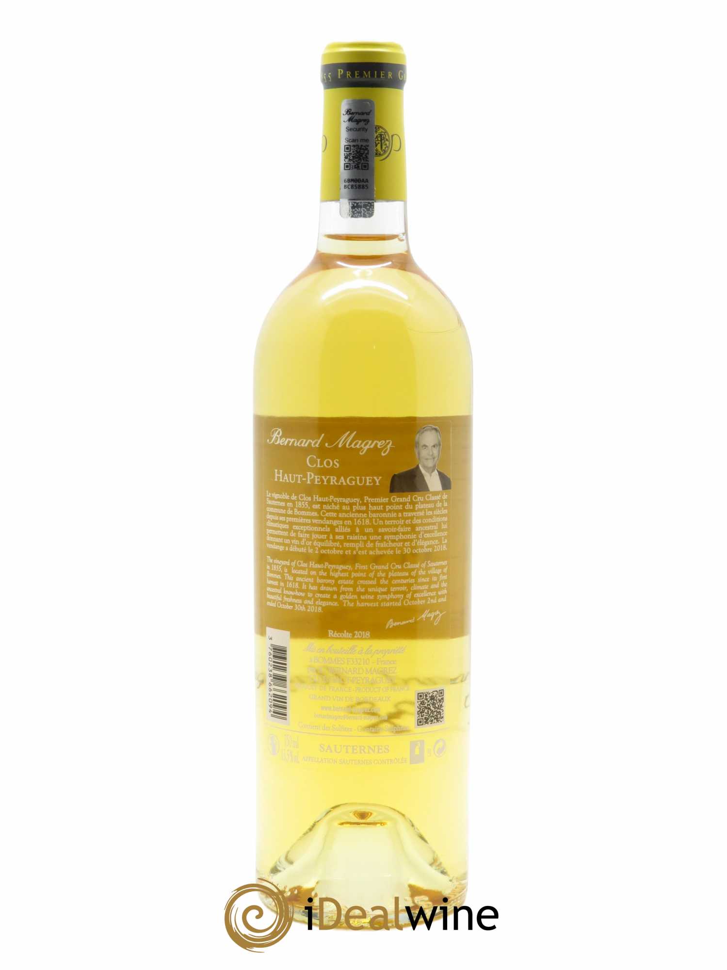 Clos Haut-Peyraguey 1er Grand Cru Classé 2018 - Lot of 1 bottle - 1