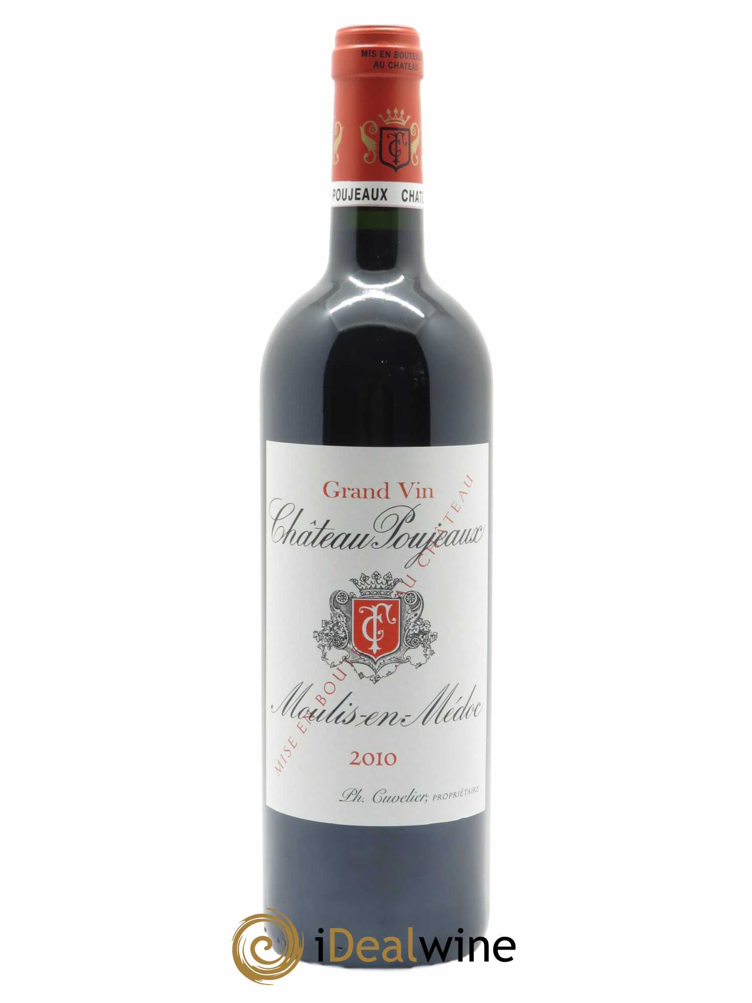 Château Poujeaux (CBO à partir de 12 bts) 2010 - Lot de 1 bouteille - 0