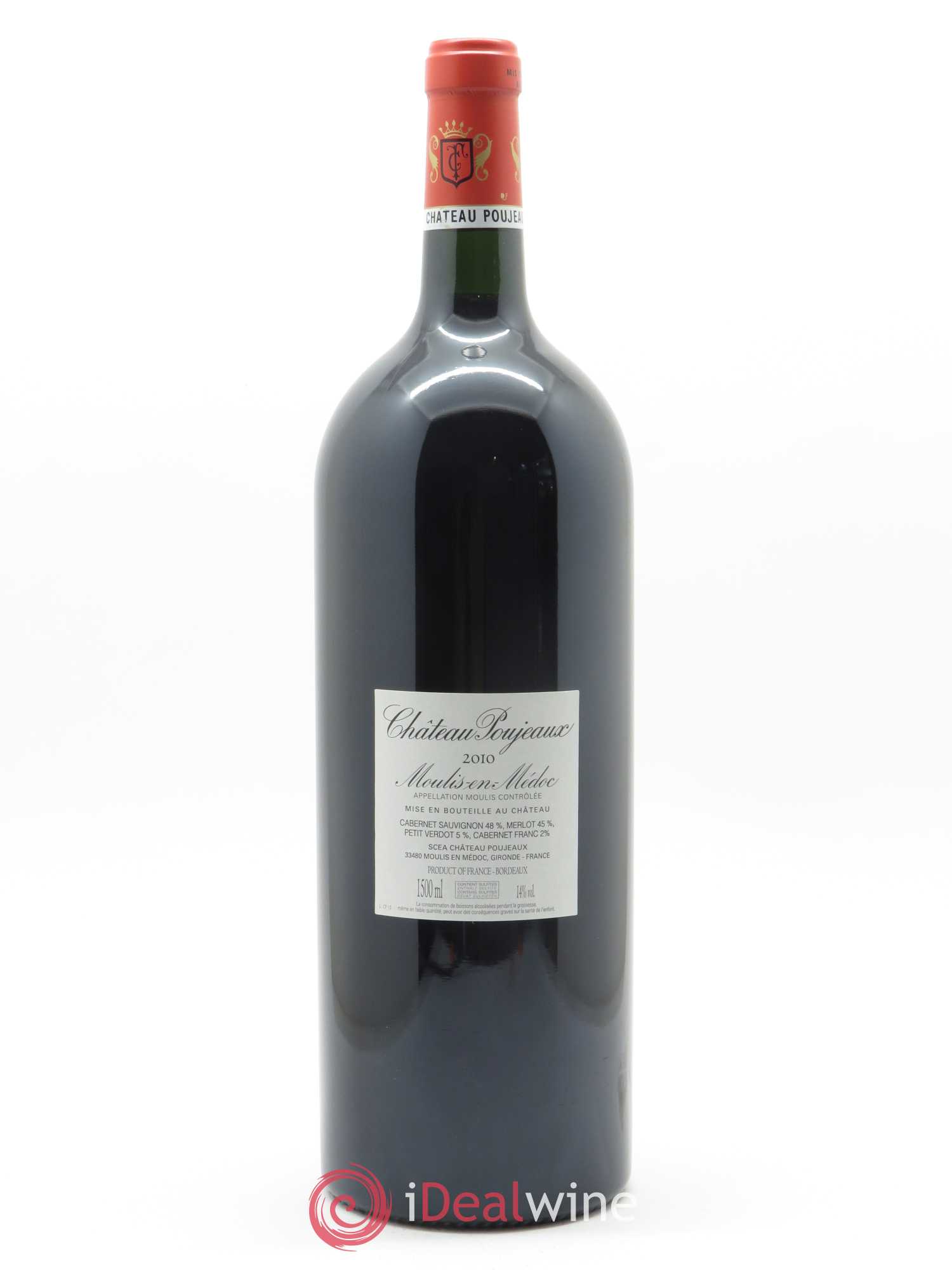 Château Poujeaux (CBO à partir de 6 mgs) 2010 - Posten von 1 Magnum - 1