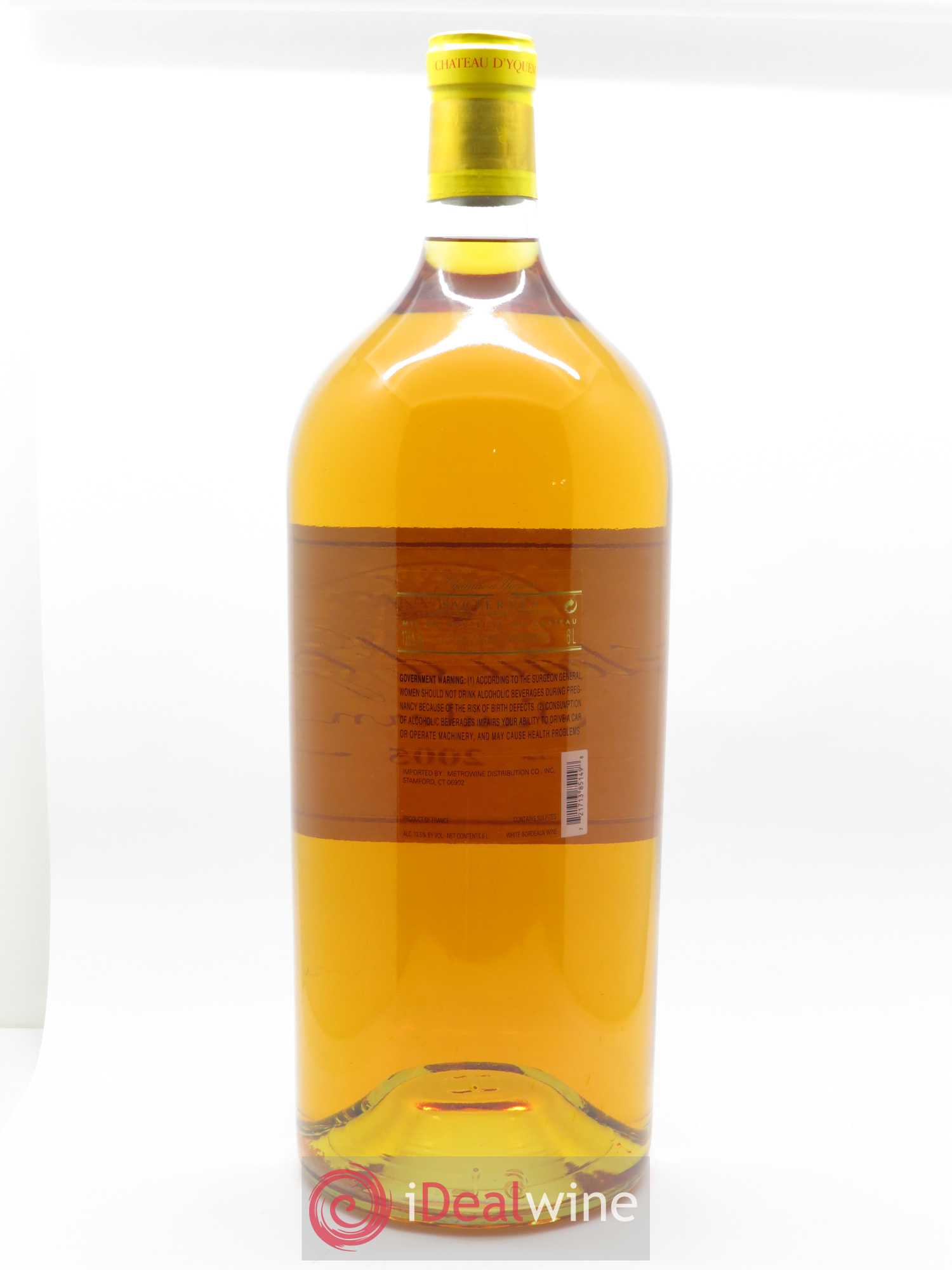 Château d' Yquem 1er Cru Classé Supérieur 2005 - Lot de 1 impériale - 1