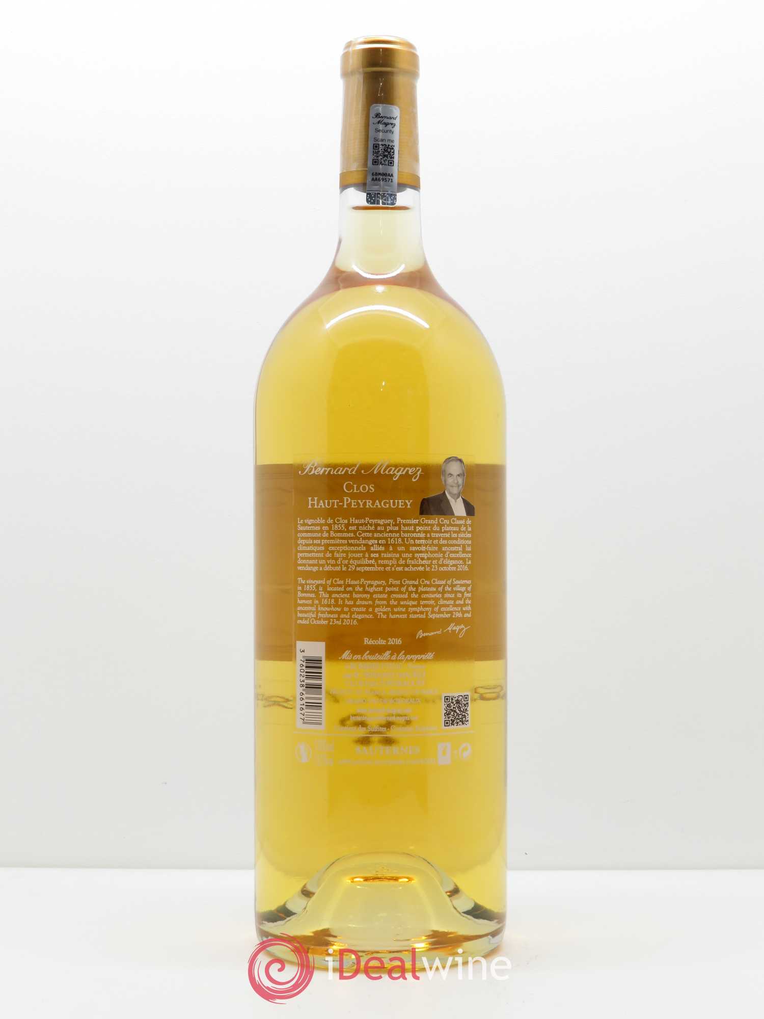 Clos Haut-Peyraguey 1er Grand Cru Classé 2016 - Lotto di 1 magnum - 1