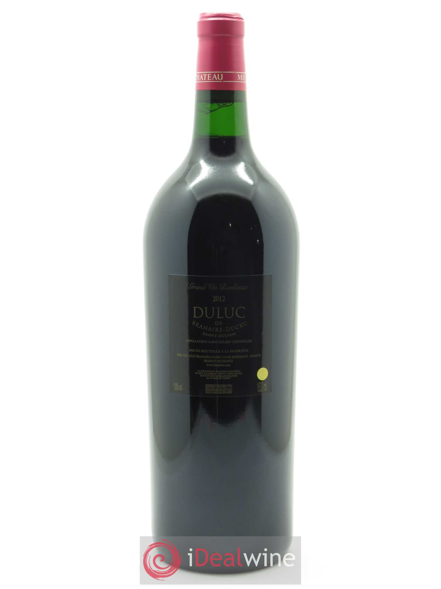 Duluc de Branaire Second Vin (CBO à partir de 6 mag) 2012 - Lot de 1 magnum - 1