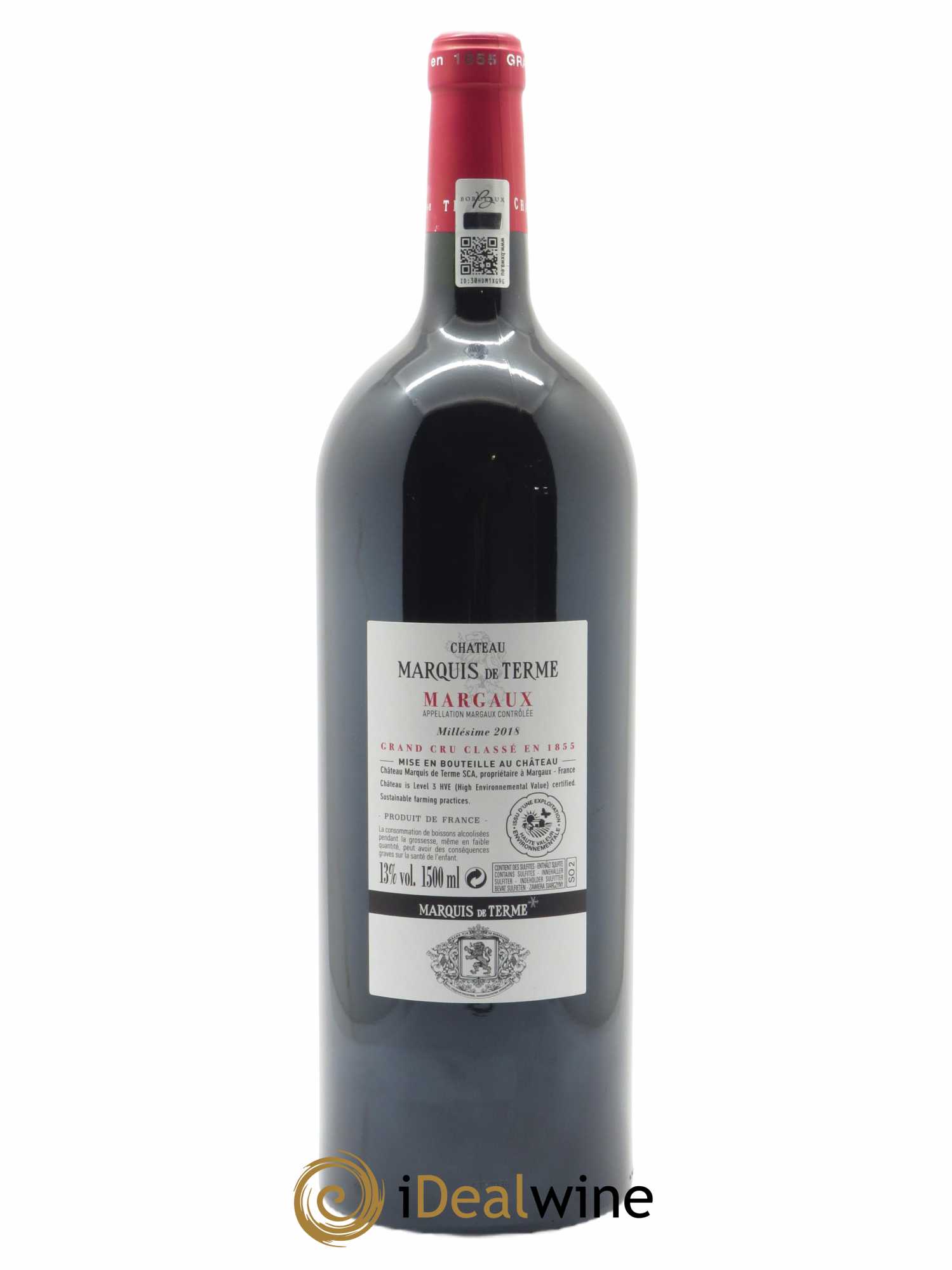 Château Marquis de Terme 4ème Grand Cru Classé (OWC if 6 mgs) 2018 - Lot of 1 magnum - 1