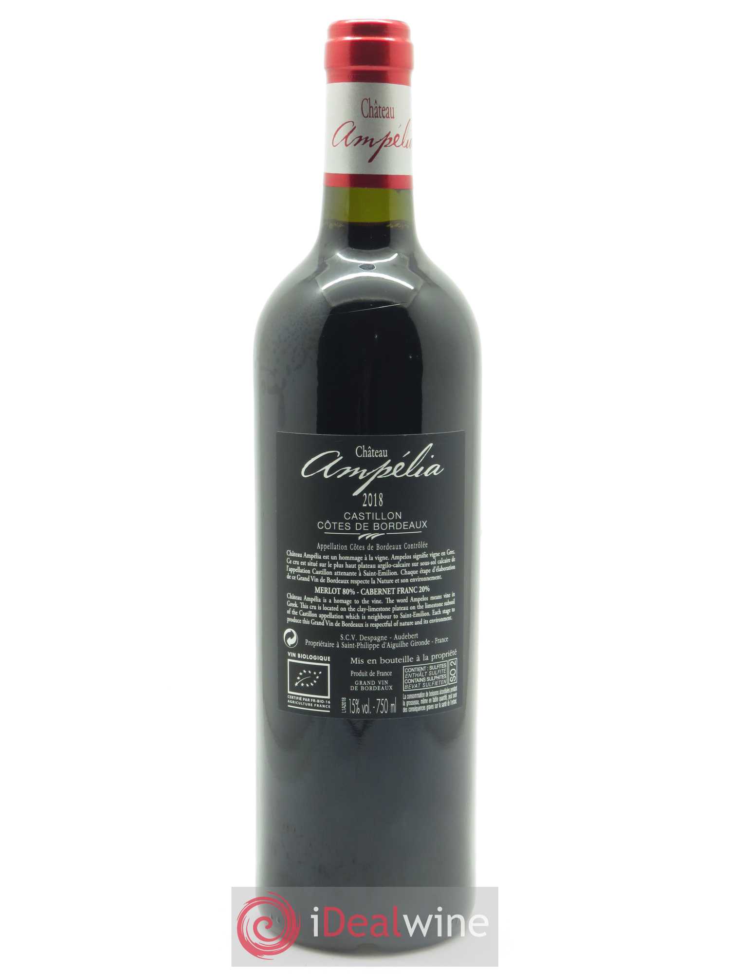 Château Ampélia 2018 - Lot of 1 bottle - 1